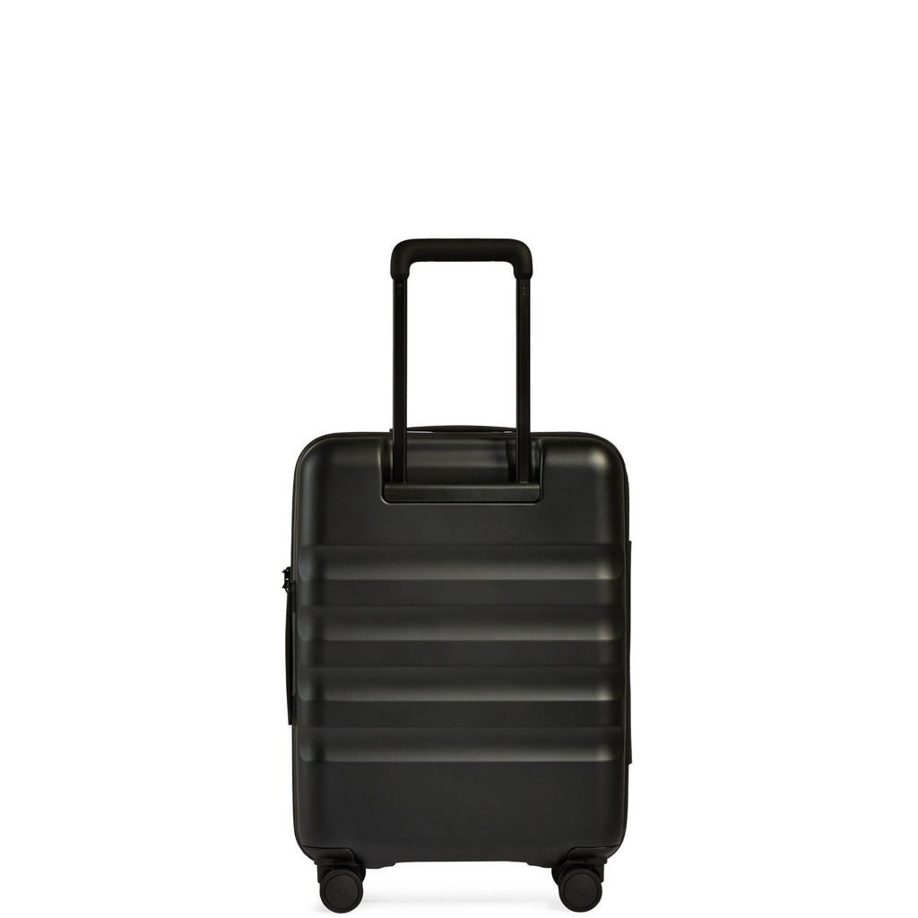 Antler Icon Stripe Expandable Hardside Carry-On Spinner Suitcase - 55cm - Black