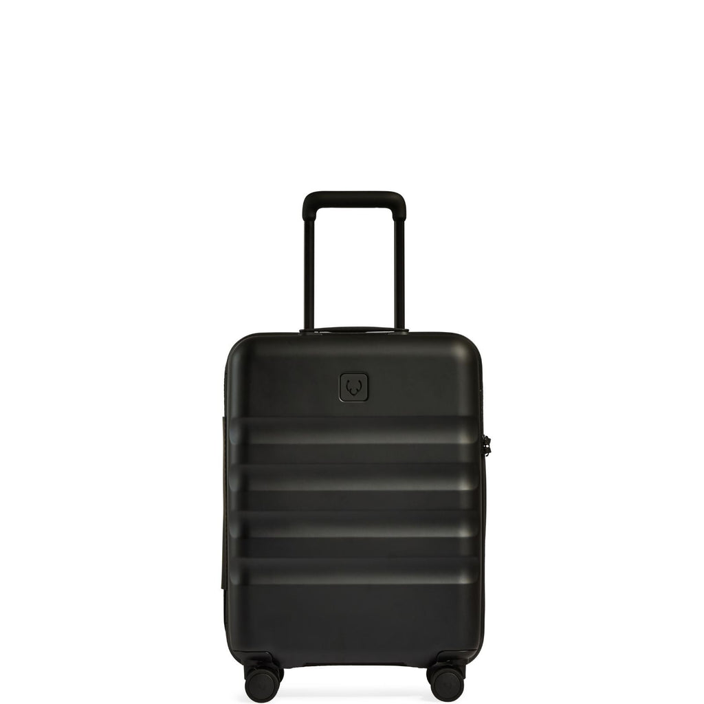 Antler Icon Stripe Expandable Hardside Carry-On Spinner Suitcase - 55cm - Black