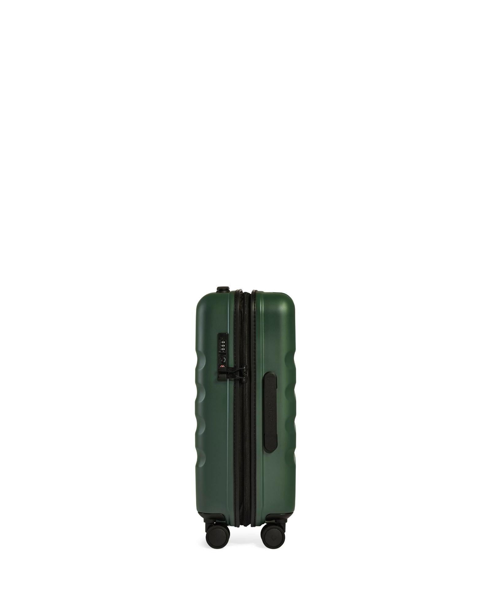 Antler Icon Stripe Expandable Hardside Carry-On Spinner Suitcase - 55cm - Green Image 4