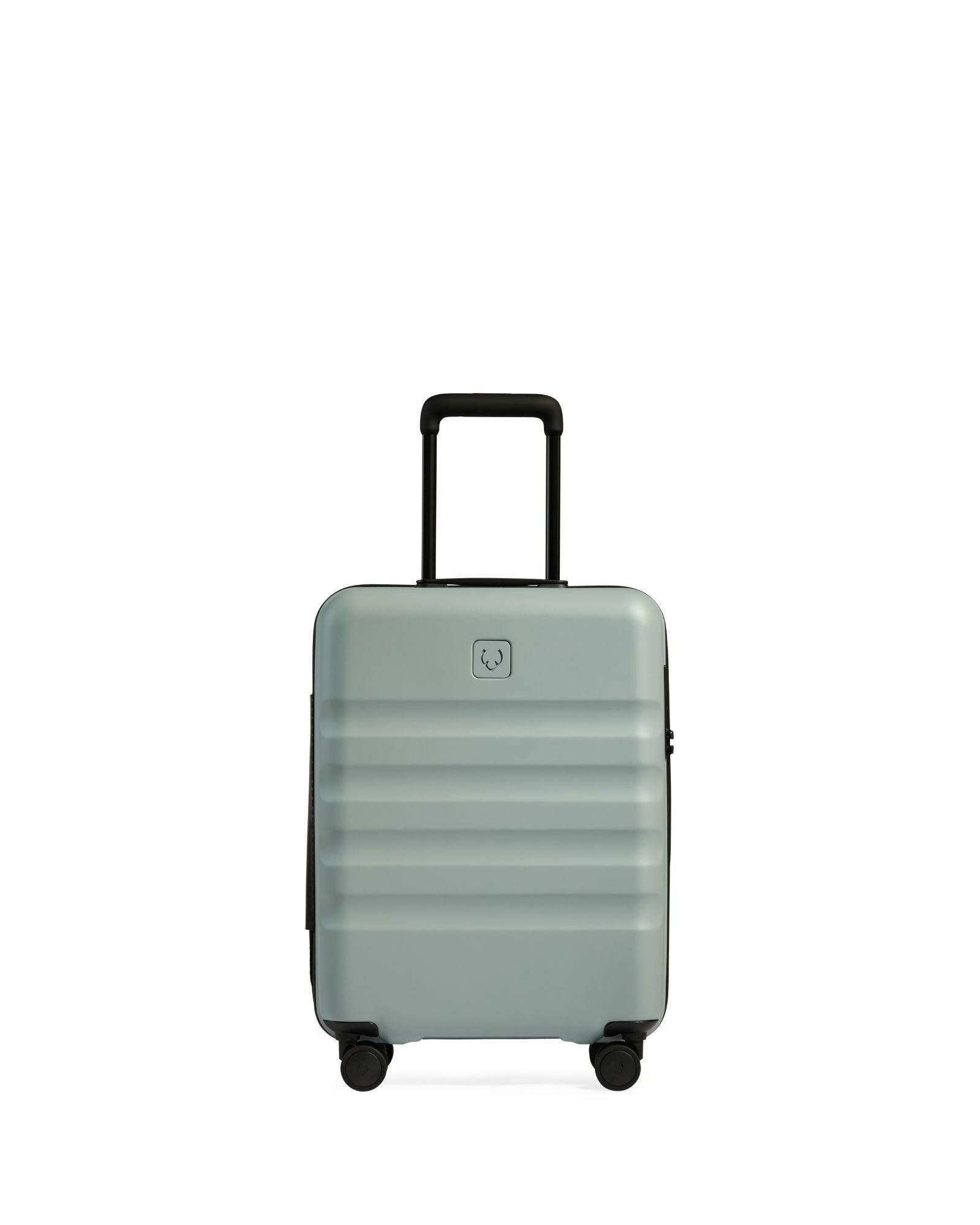 Antler Icon Stripe Expandable Hardside Carry-On Spinner Suitcase - 55cm - Mist Blue Front Image 3