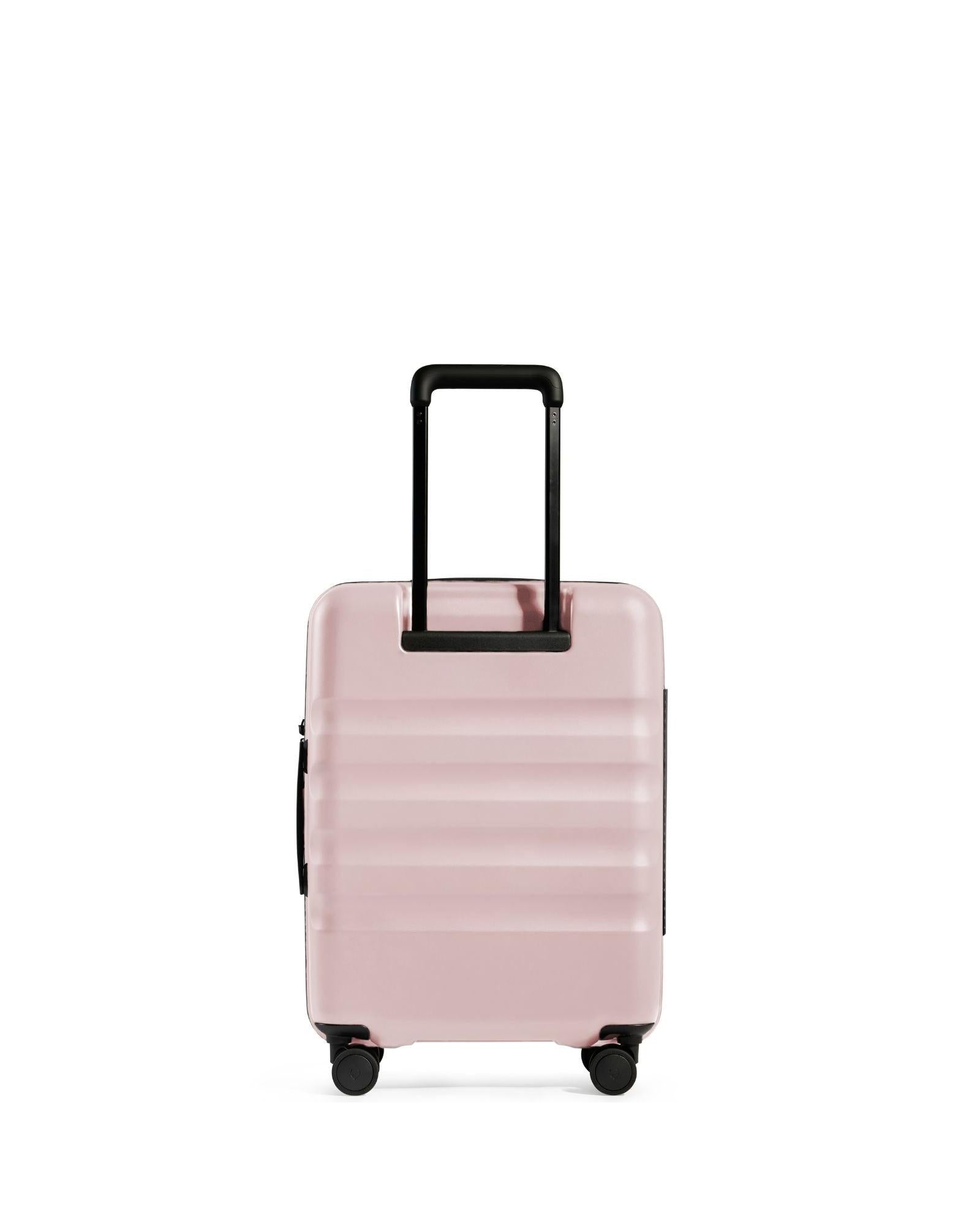 Antler Icon Stripe Expandable Hardside Carry-On Spinner Suitcase - 55cm - Moorland Pink Back Image 4
