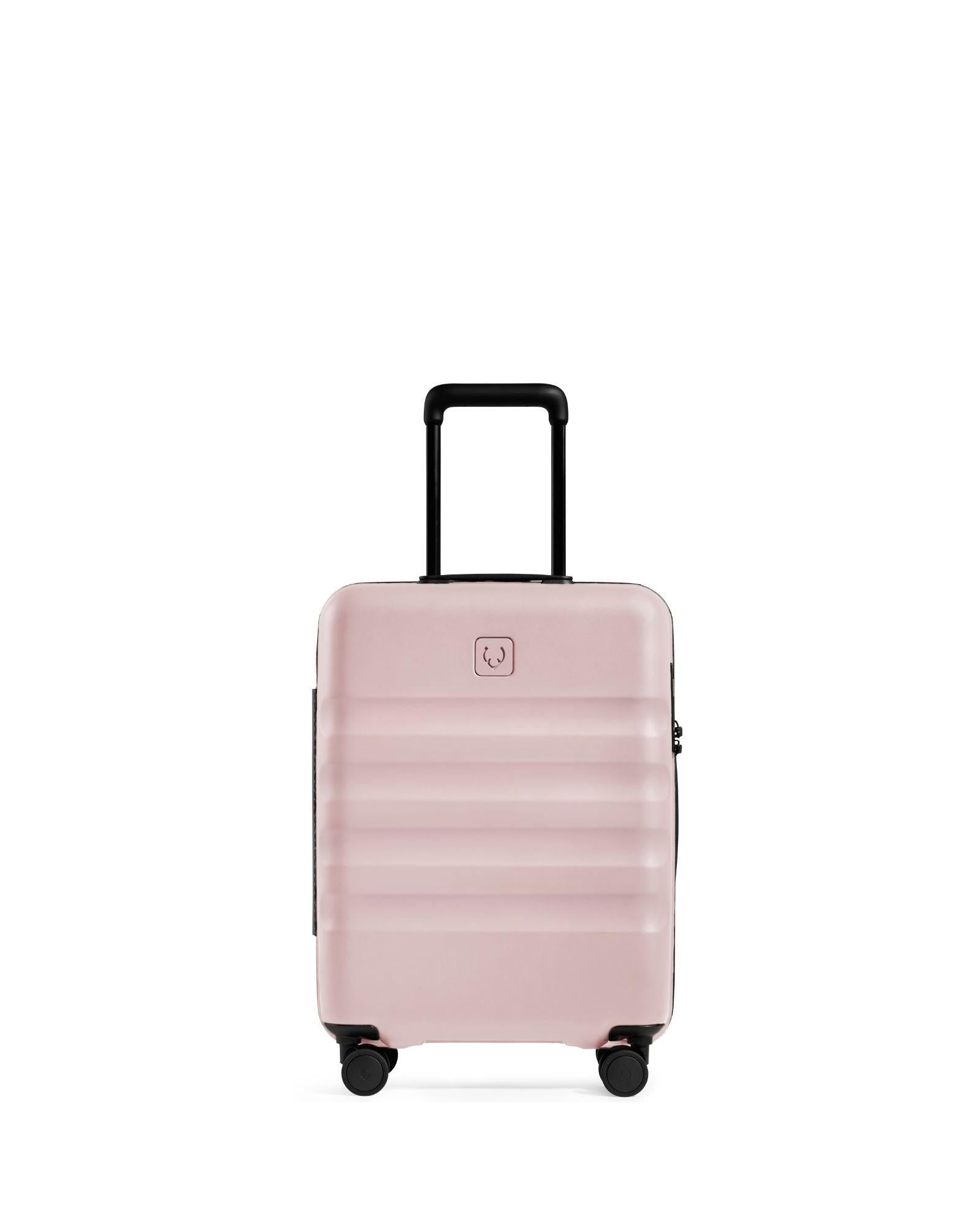 Antler Icon Stripe Expandable Hardside Carry-On Spinner Suitcase - 55cm - Moorland Pink Front Image 3