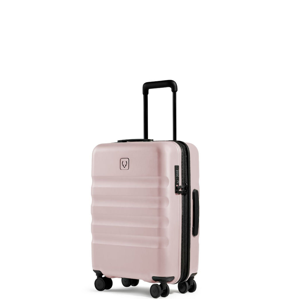 Antler Icon Stripe Expandable Hardside Carry-On Spinner Suitcase - 55cm - Moorland Pink
