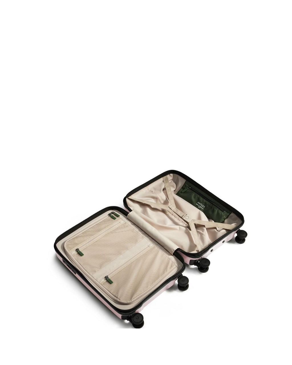 Antler Icon Stripe Expandable Hardside Carry-On Spinner Suitcase - 55cm - Moorland Pink Interior Image 6