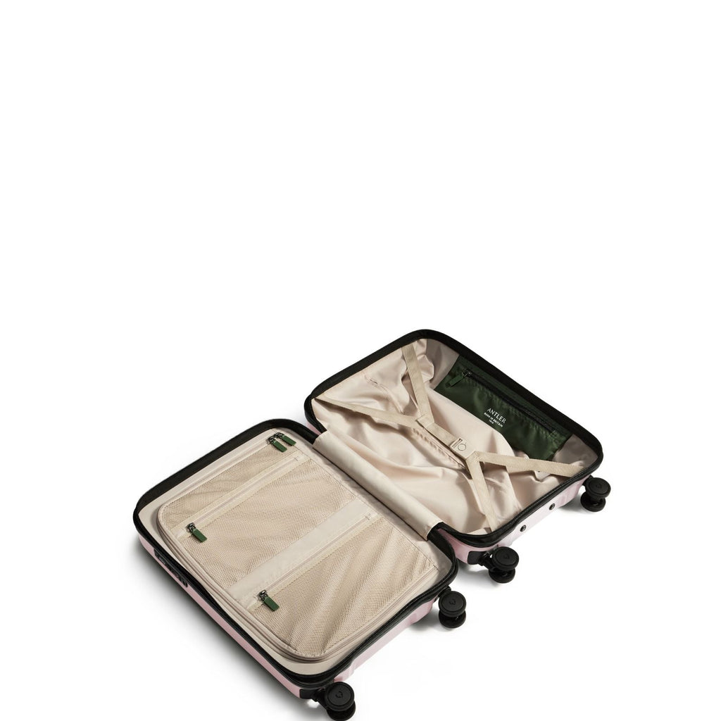 Antler Icon Stripe Expandable Hardside Carry-On Spinner Suitcase - 55cm - Moorland Pink