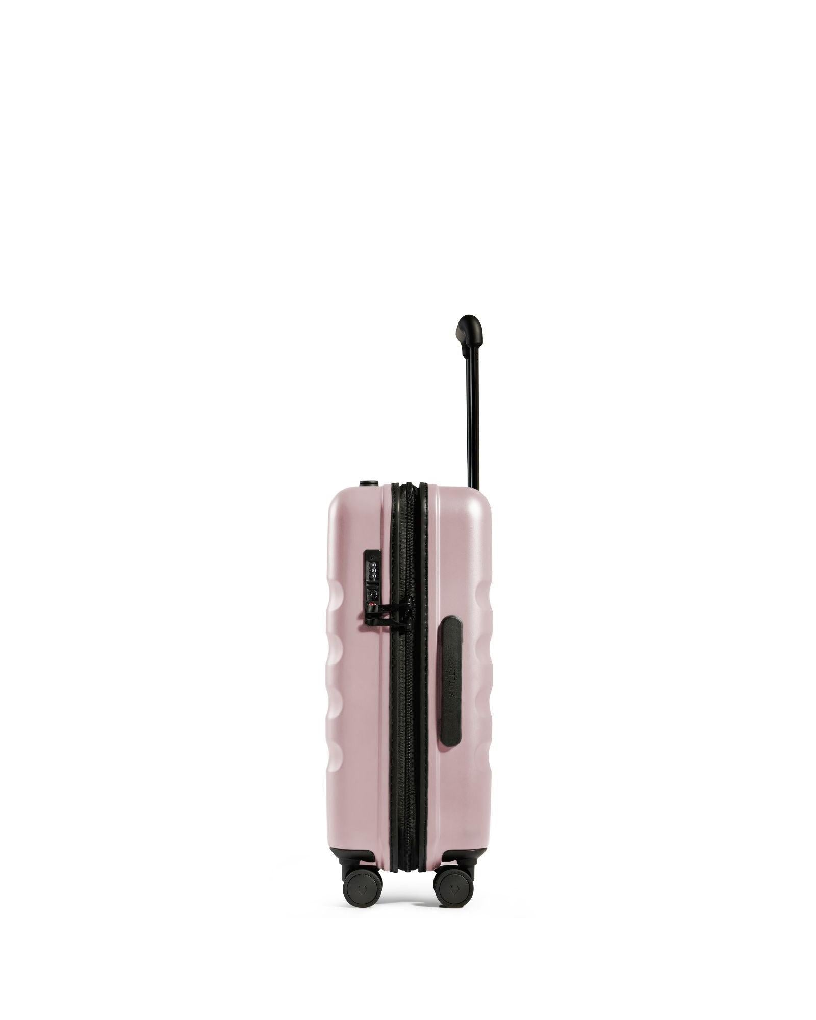 Antler Icon Stripe Expandable Hardside Carry-On Spinner Suitcase - 55cm - Moorland Pink Image 5