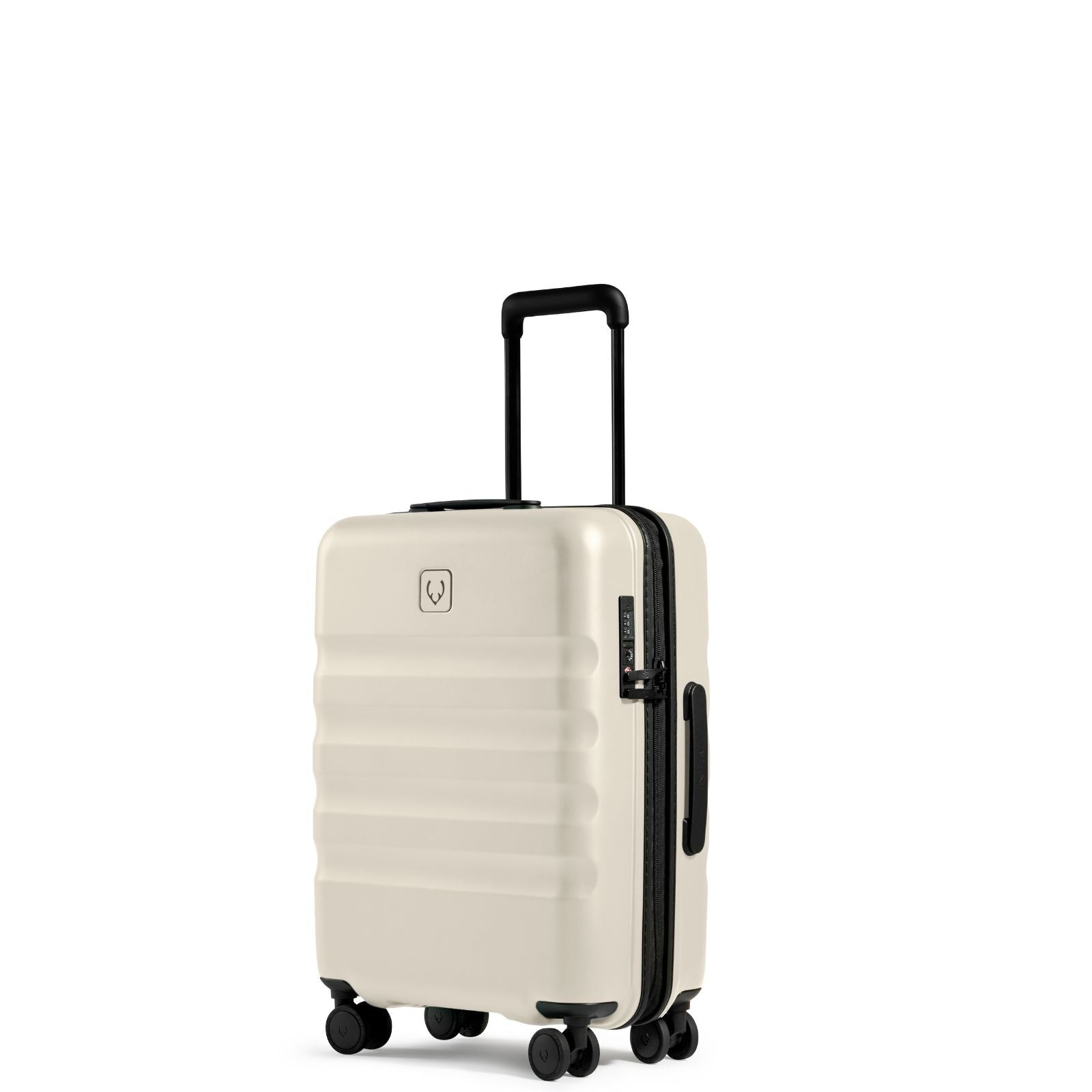 Antler Icon Stripe Expandable Hardside Carry-On Spinner Suitcase - 55cm - Taupe