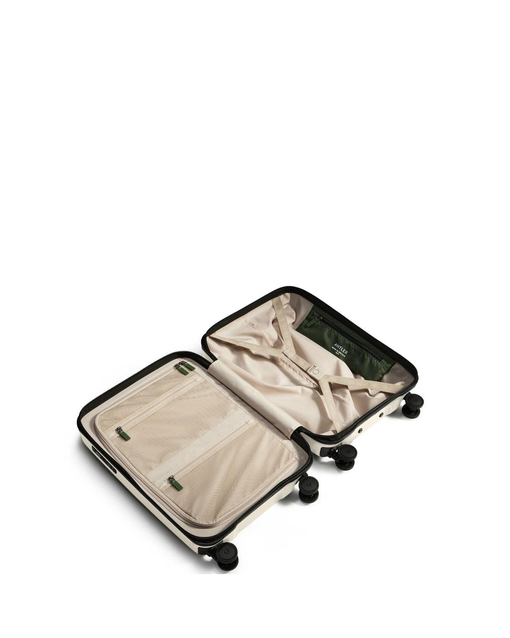 Antler Icon Stripe Expandable Hardside Carry-On Spinner Suitcase - 55cm - Taupe Interior Image 5