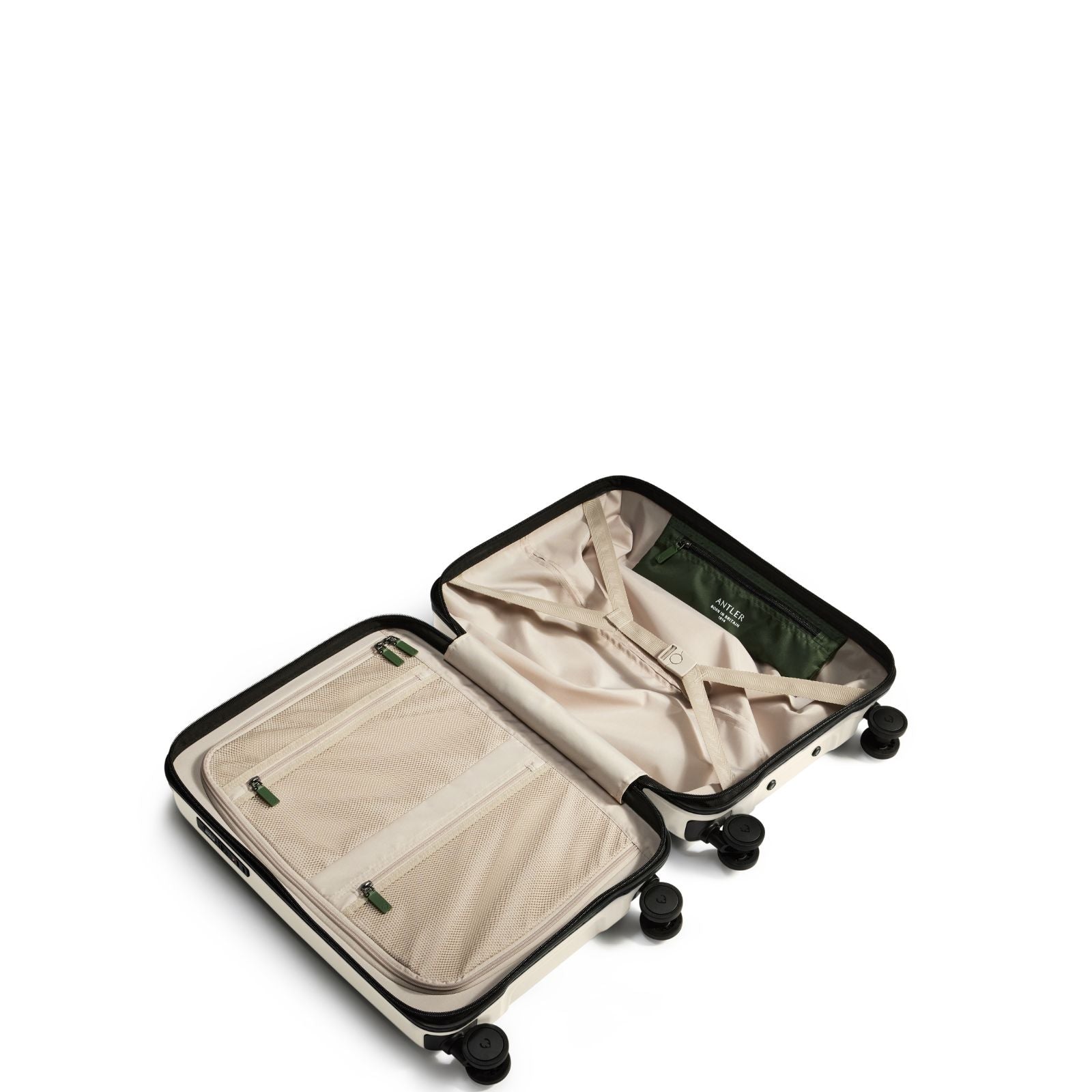 Antler Icon Stripe Expandable Hardside Carry-On Spinner Suitcase - 55cm - Taupe