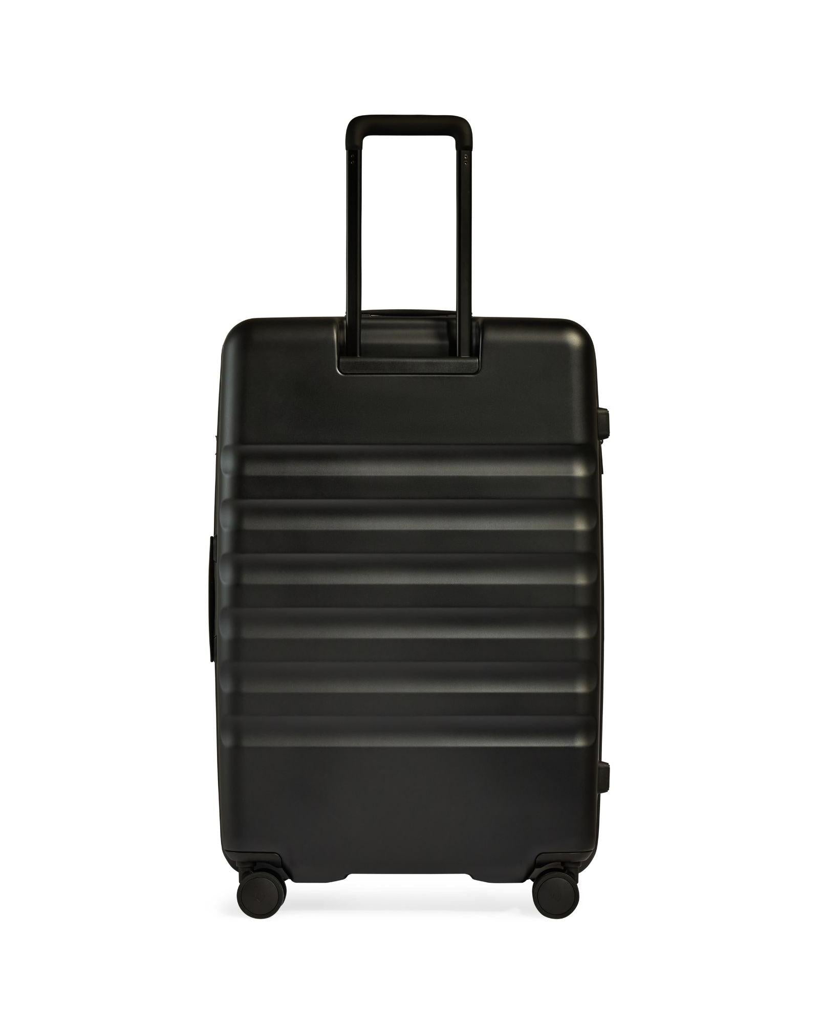 Antler Icon Stripe Expandable Hardside Large Spinner Suitcase - 78cm - Black Back Image 4