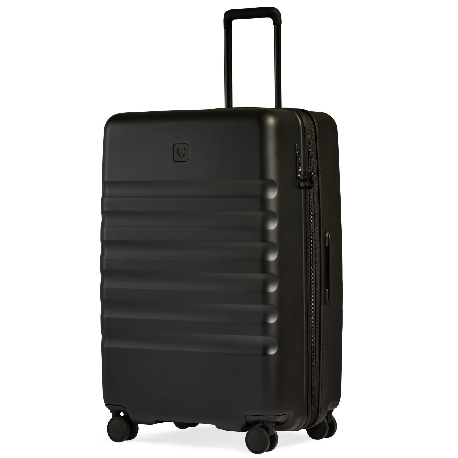 Antler Icon Stripe Expandable Hardside Large Spinner Suitcase - 78cm - Black