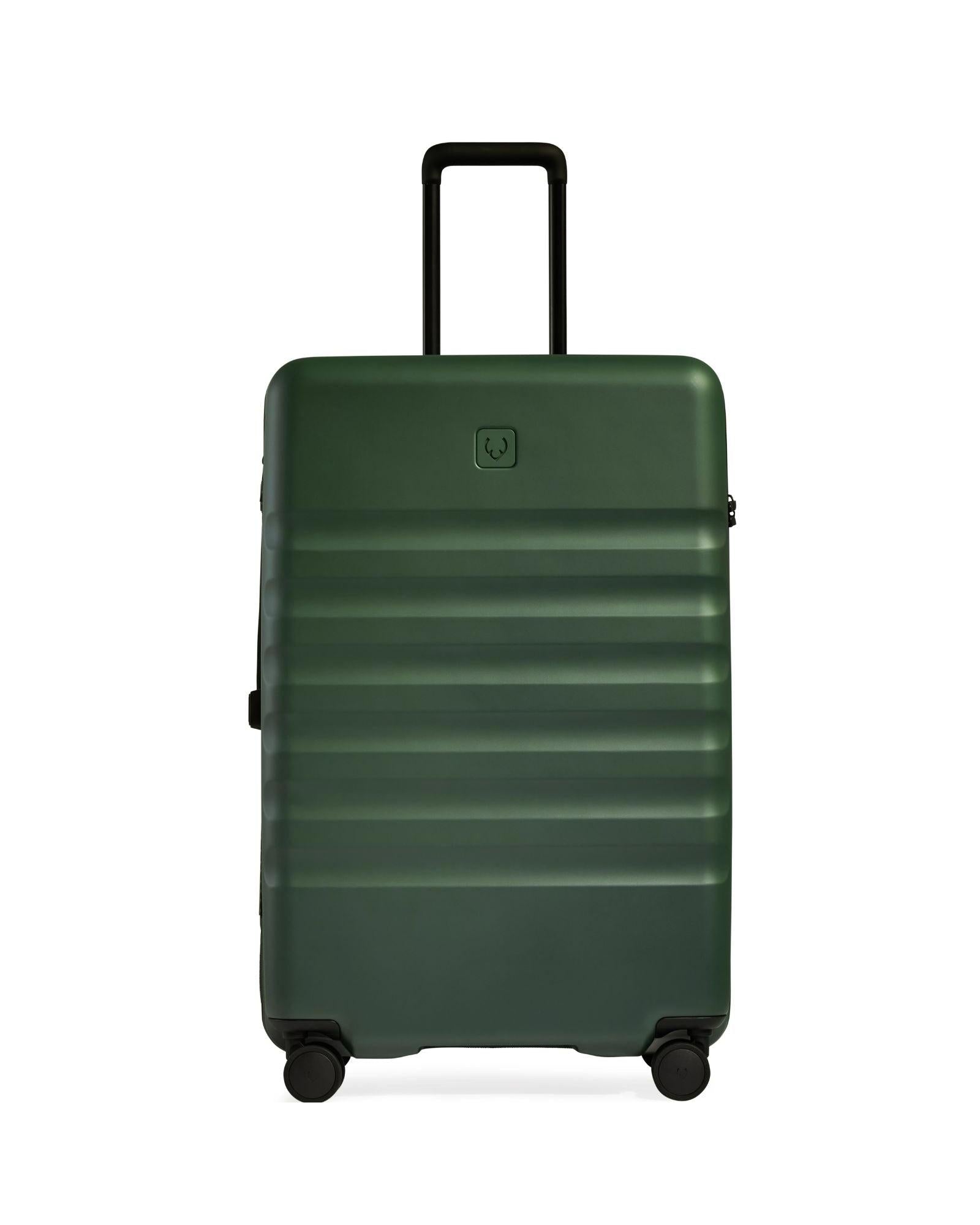 Antler Icon Stripe Expandable Hardside Large Spinner Suitcase - 78cm - Green Front Image 2