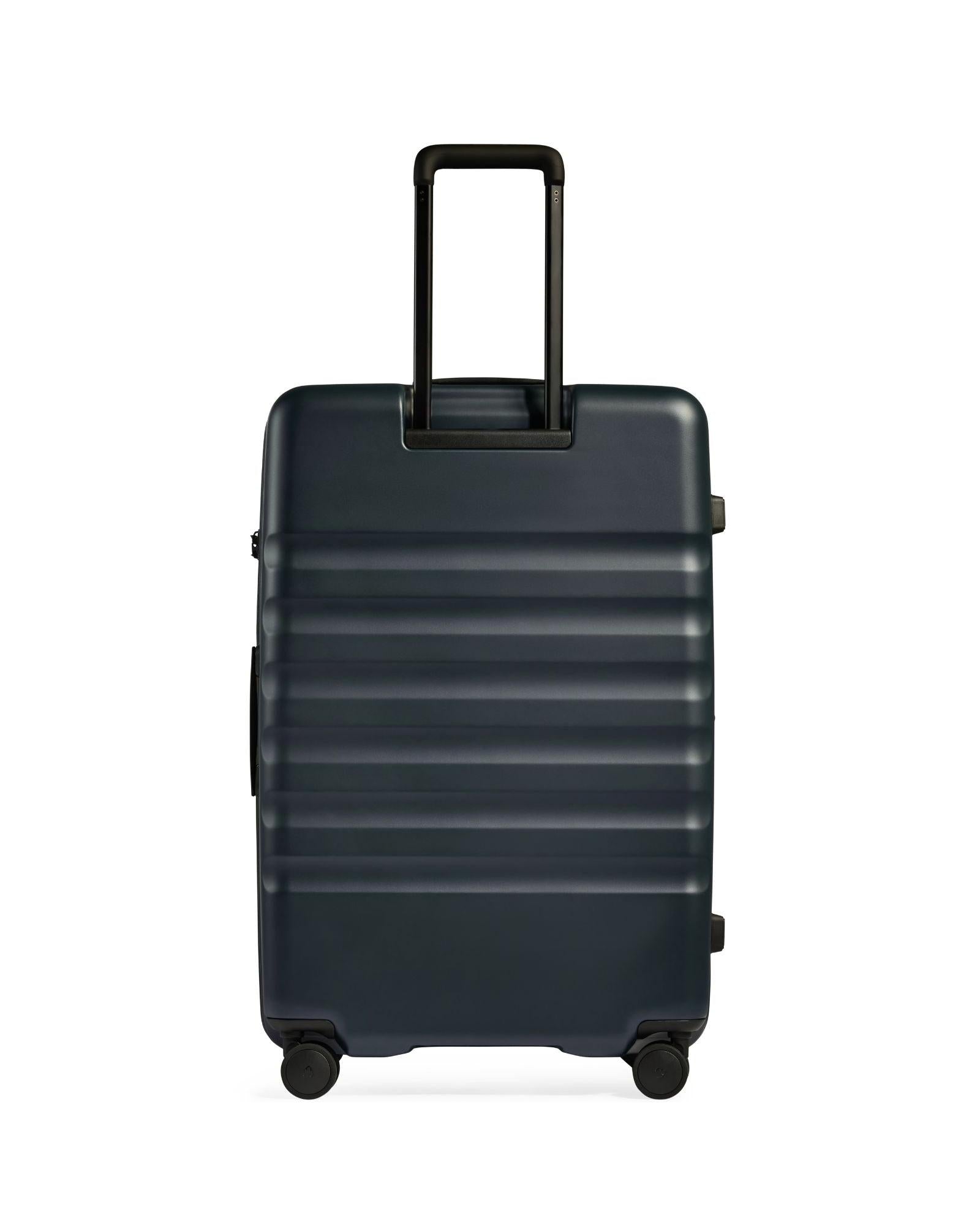 Antler Icon Stripe Expandable Hardside Large Spinner Suitcase - 78cm - Indigo Blue Back Image 4