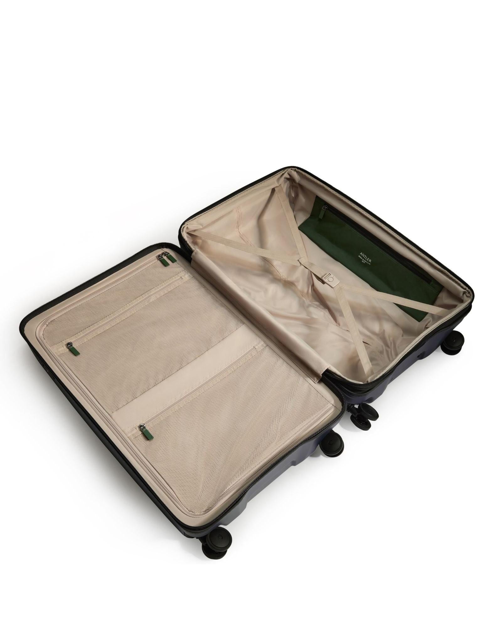 Antler Icon Stripe Expandable Hardside Large Spinner Suitcase - 78cm - Indigo Blue Interior Image 6
