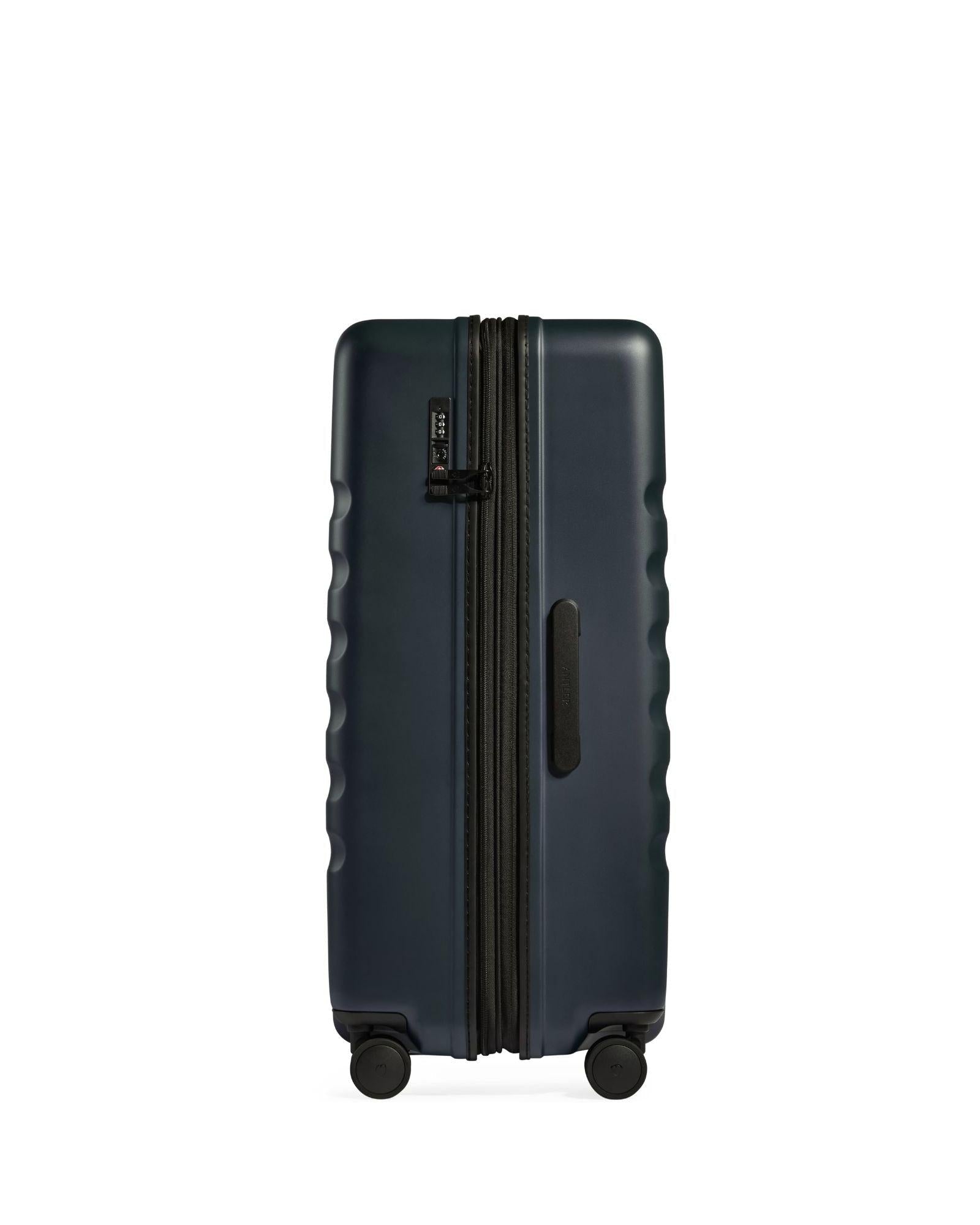 Antler Icon Stripe Expandable Hardside Large Spinner Suitcase - 78cm - Indigo Blue Image 5
