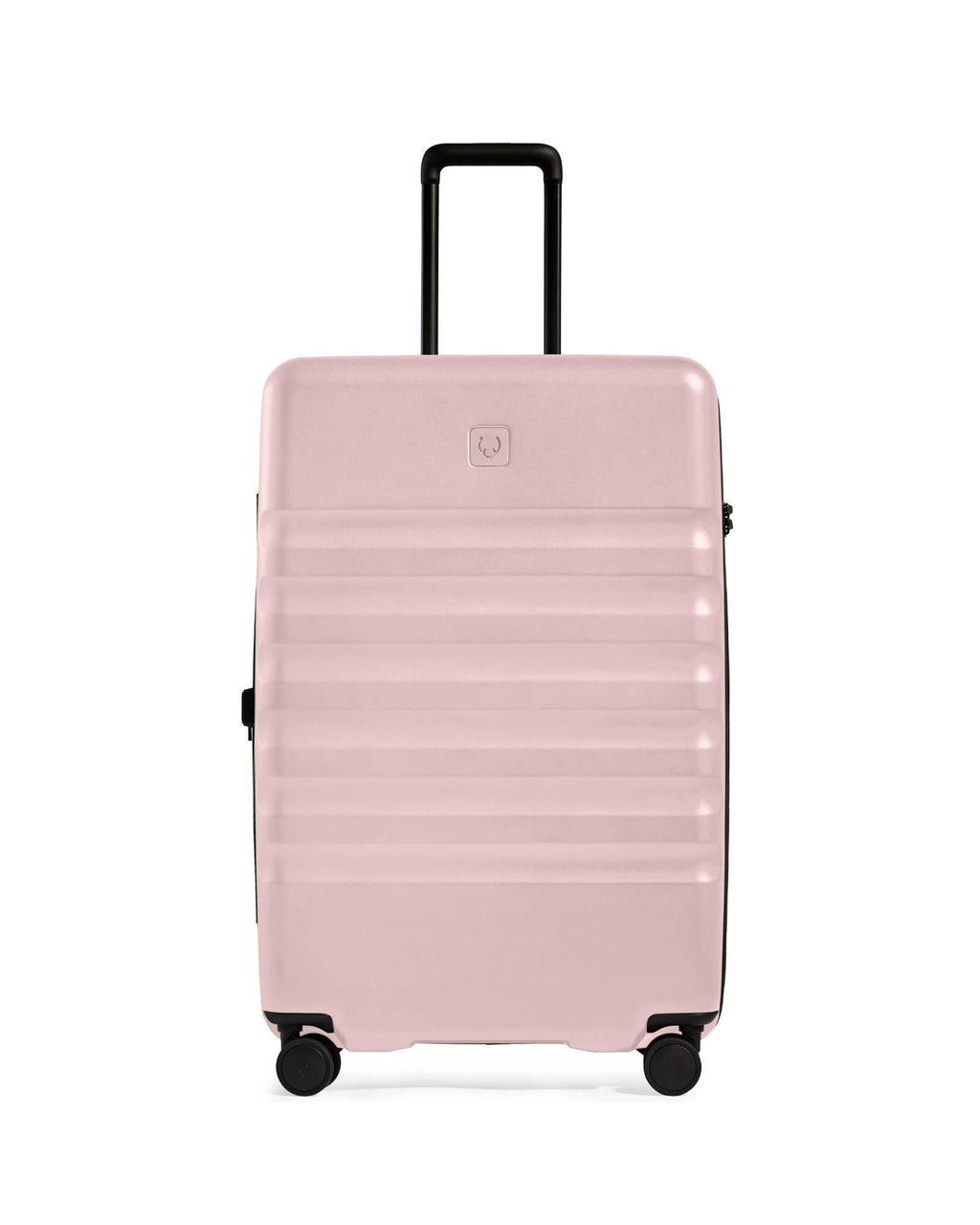 Antler Icon Stripe Expandable Hardside Large Spinner Suitcase - 78cm - Moorland Pink Front Image 2