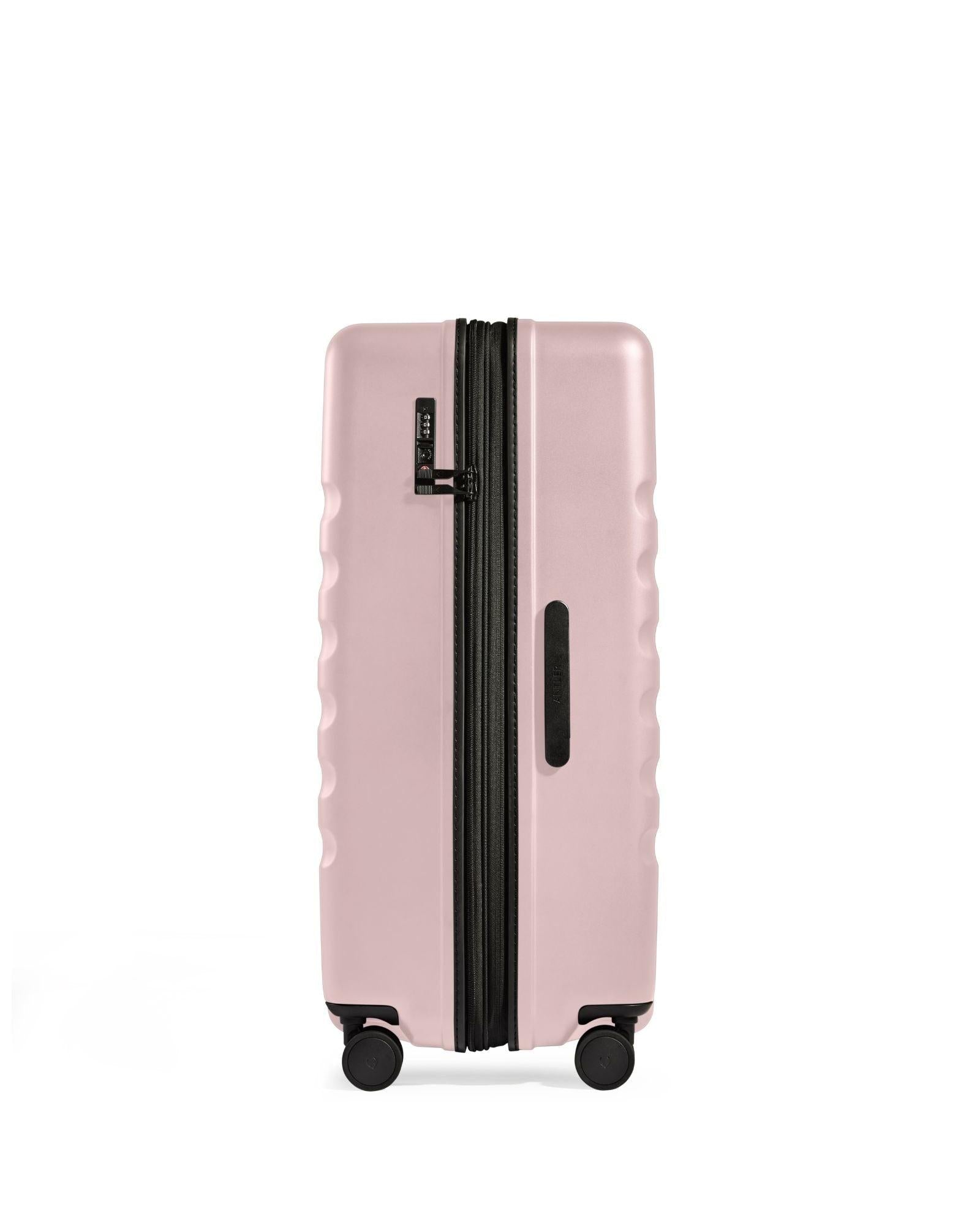 Antler Icon Stripe Expandable Hardside Large Spinner Suitcase - 78cm - Moorland Pink Image 4