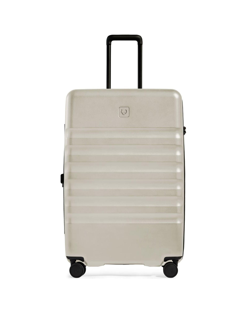 Antler Icon Stripe Expandable Hardside Large Spinner Suitcase - 78cm - Taupe Front Image 2