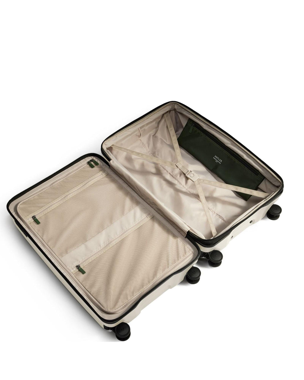 Antler Icon Stripe Expandable Hardside Large Spinner Suitcase - 78cm - Taupe Interior Image 5