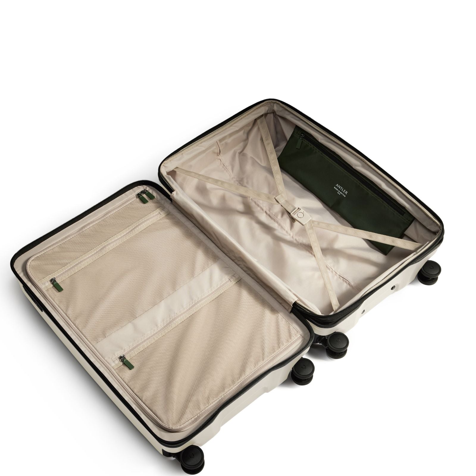 Antler Icon Stripe Expandable Hardside Large Spinner Suitcase - 78cm - Taupe