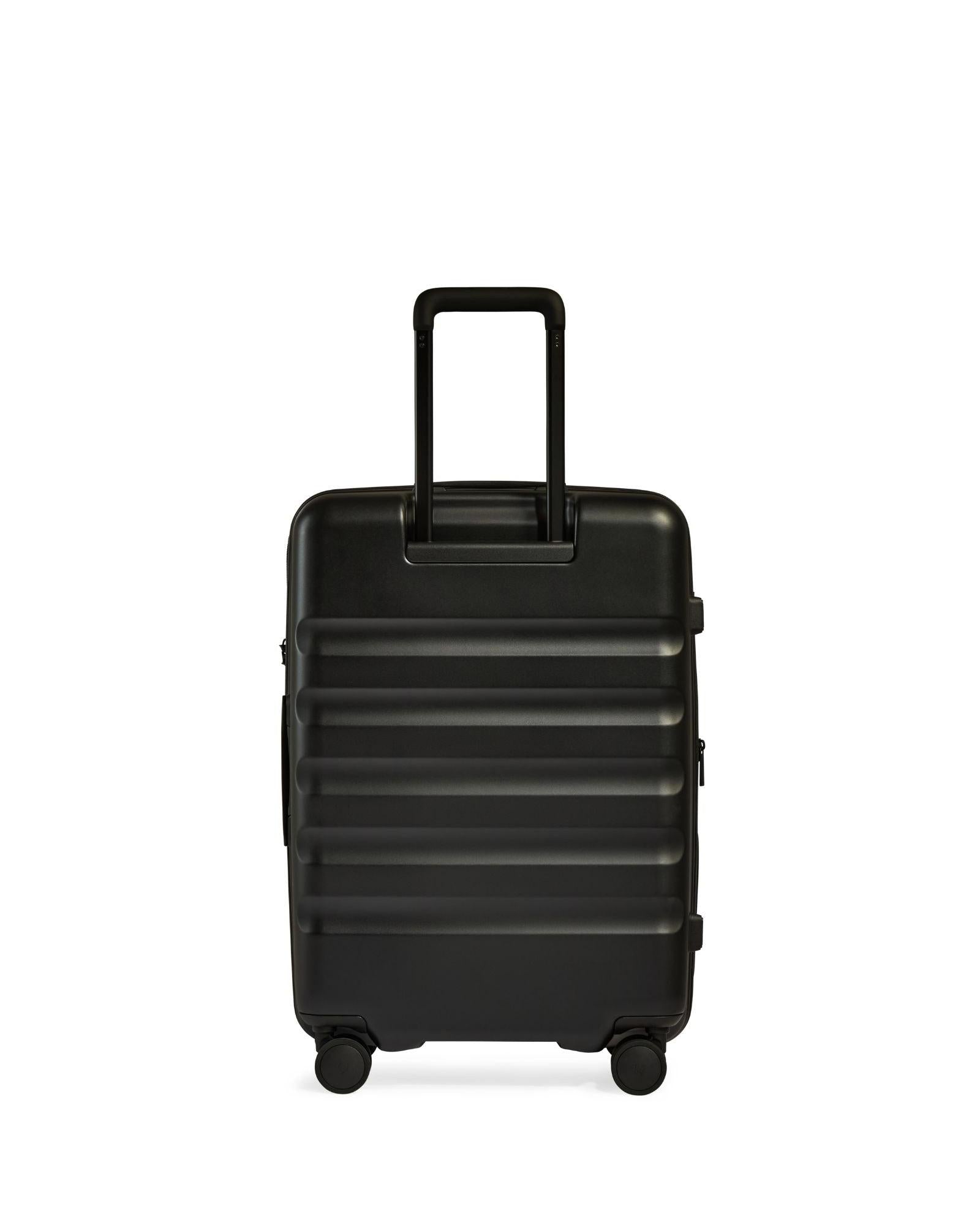 Antler Icon Stripe Expandable Hardside Medium Spinner Suitcase - 66cm - Black Back Image 3