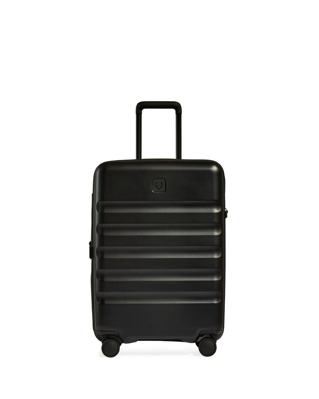 Antler Icon Stripe Expandable Hardside Medium Spinner Suitcase - 66cm - Black Front Image 2