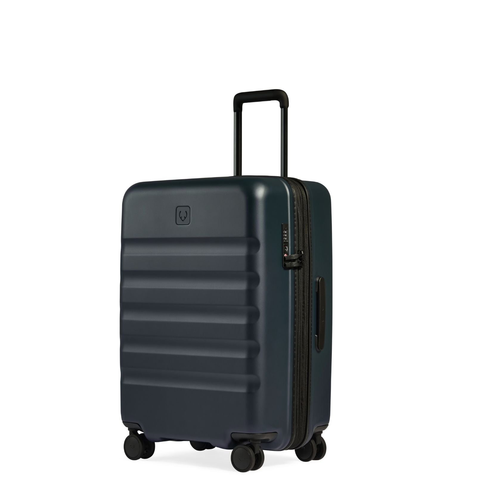Antler Icon Stripe Expandable Hardside Medium Spinner Suitcase - 66cm - Indigo Blue