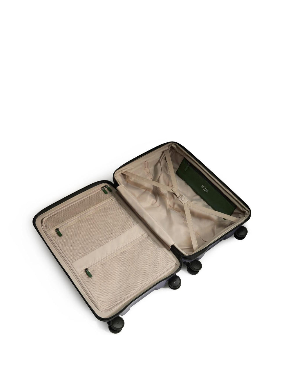 Antler Icon Stripe Expandable Hardside Medium Spinner Suitcase - 66cm - Indigo Blue Interior Image 6