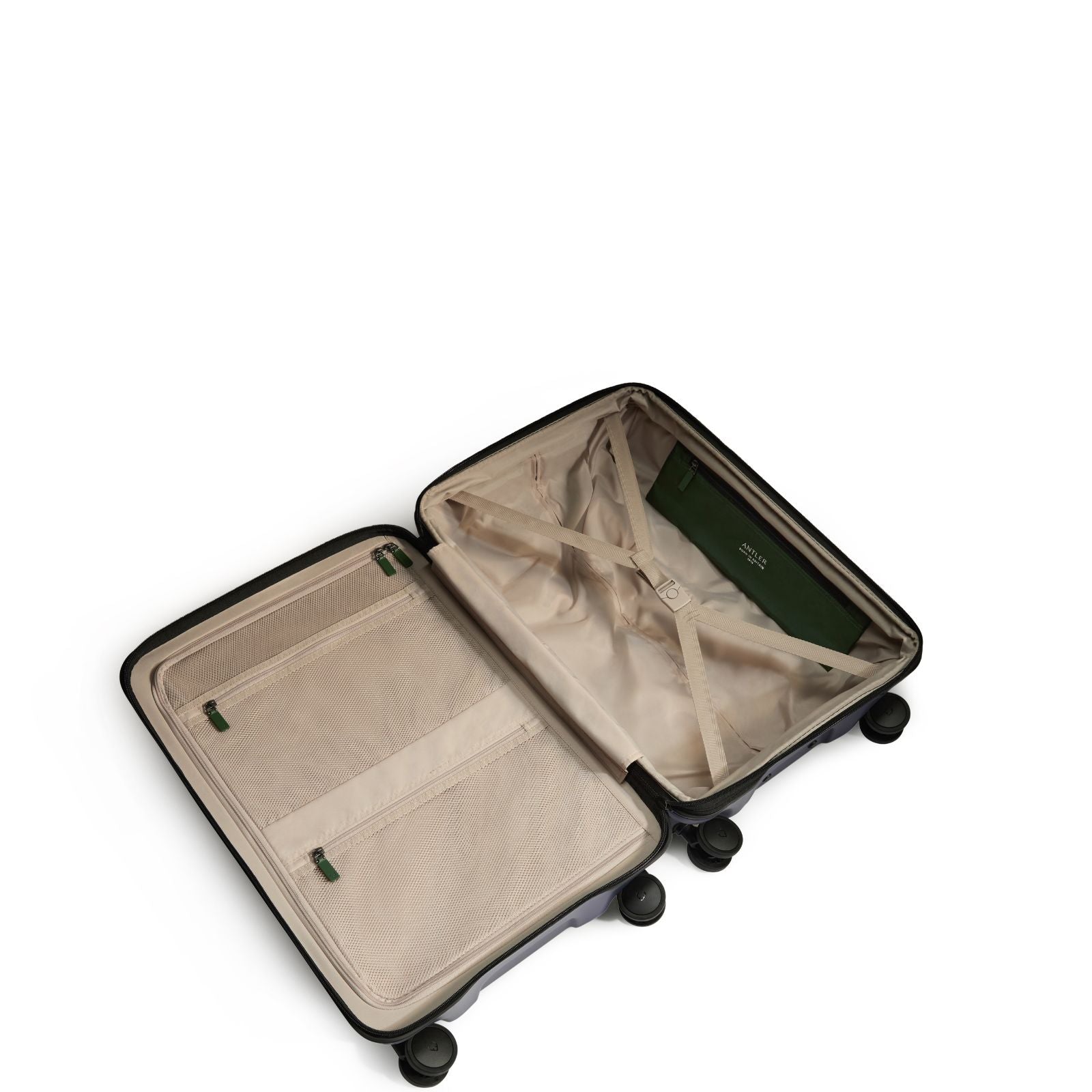 Antler Icon Stripe Expandable Hardside Medium Spinner Suitcase - 66cm - Indigo Blue