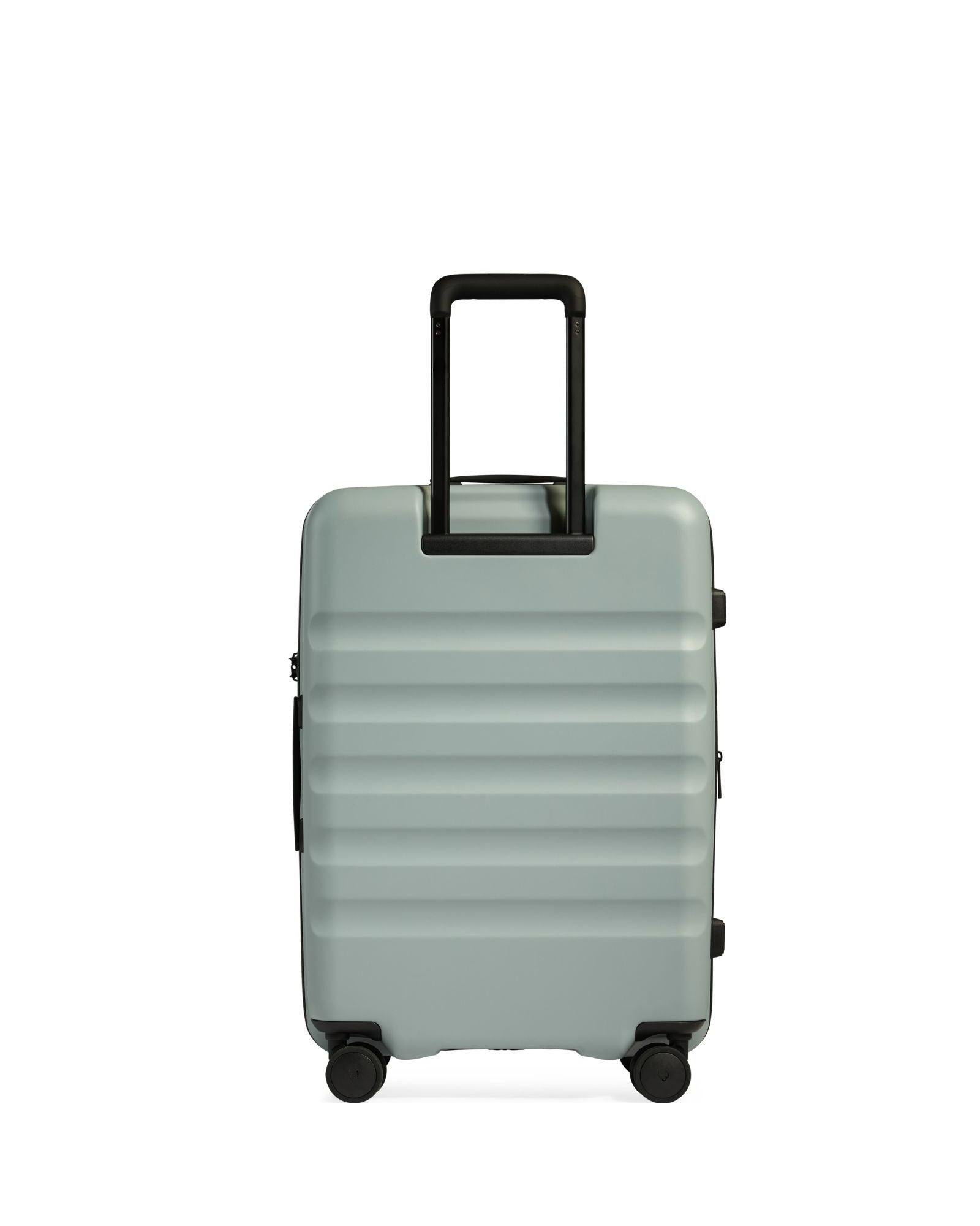 Antler Icon Stripe Expandable Hardside Medium Spinner Suitcase - 66cm - Mist Blue Back Image 3