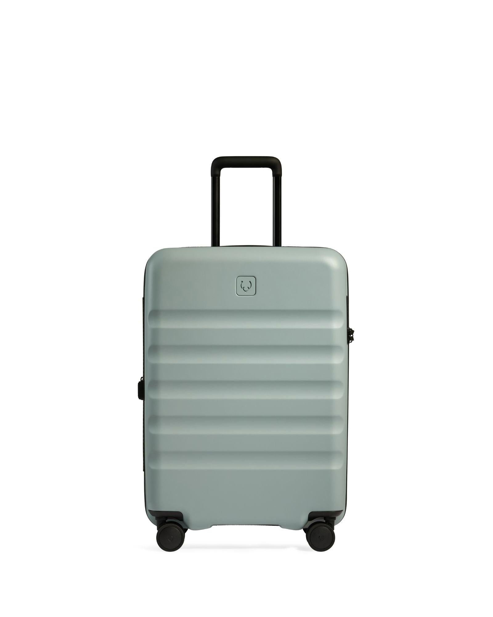 Antler Icon Stripe Expandable Hardside Medium Spinner Suitcase - 66cm - Mist Blue Front Image 2
