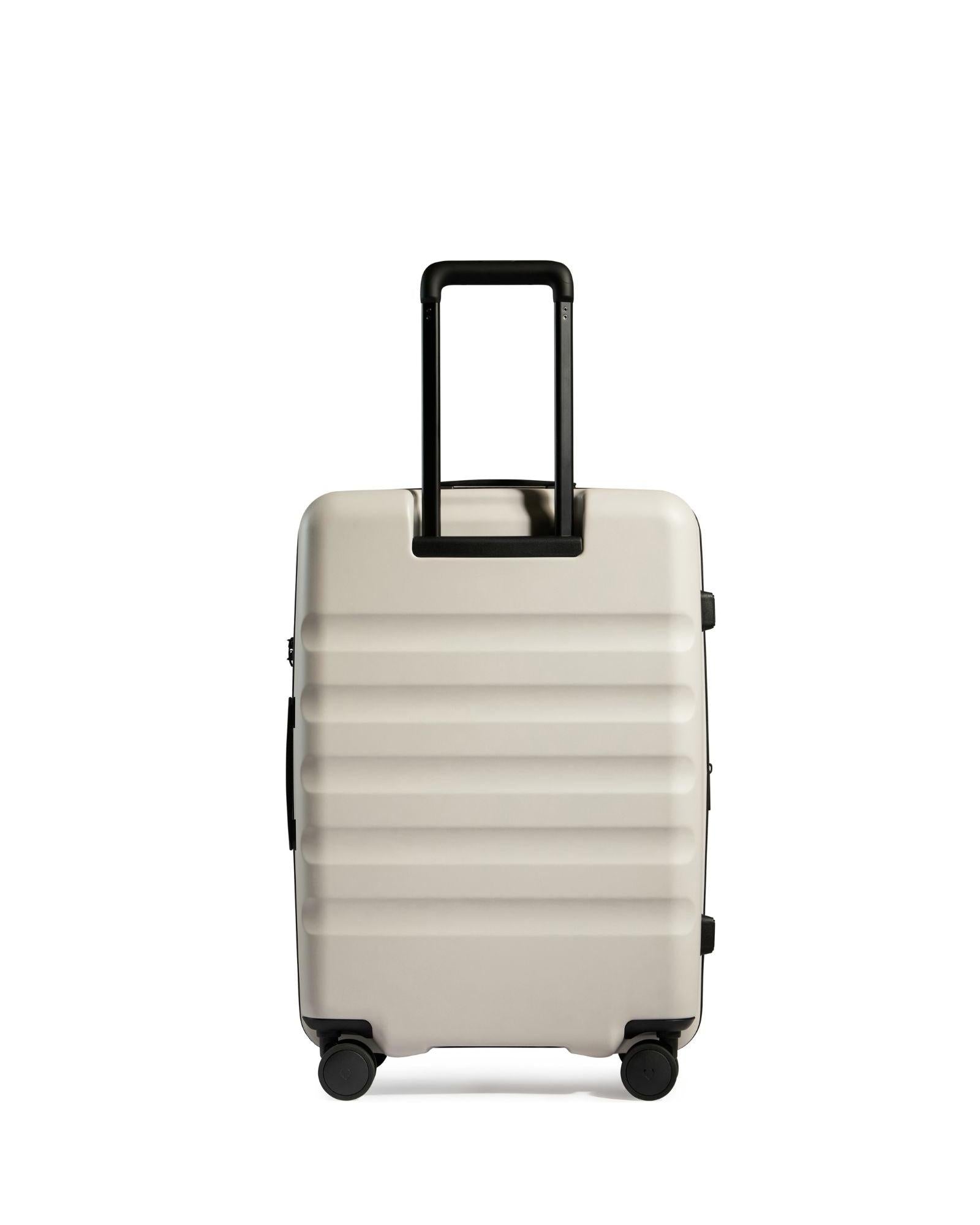 Antler Icon Stripe Expandable Hardside 3-Piece Spinner Luggage Set - Taupe Back Image 3