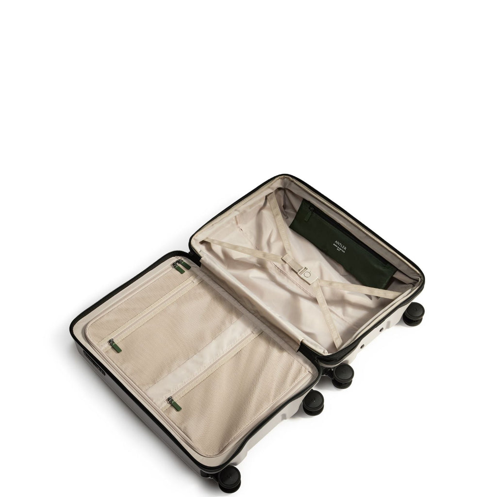 Antler Icon Stripe Expandable Hardside Medium Spinner Suitcase - 66cm - Taupe