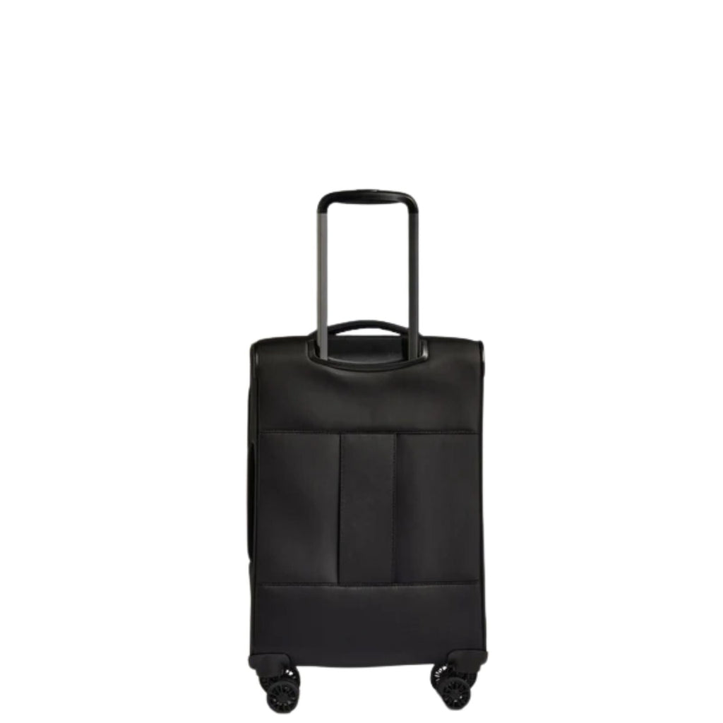Antler Soft Stripe 2.0 Expandable Softside Carry-On Spinner Suitcase - 55cm - Black