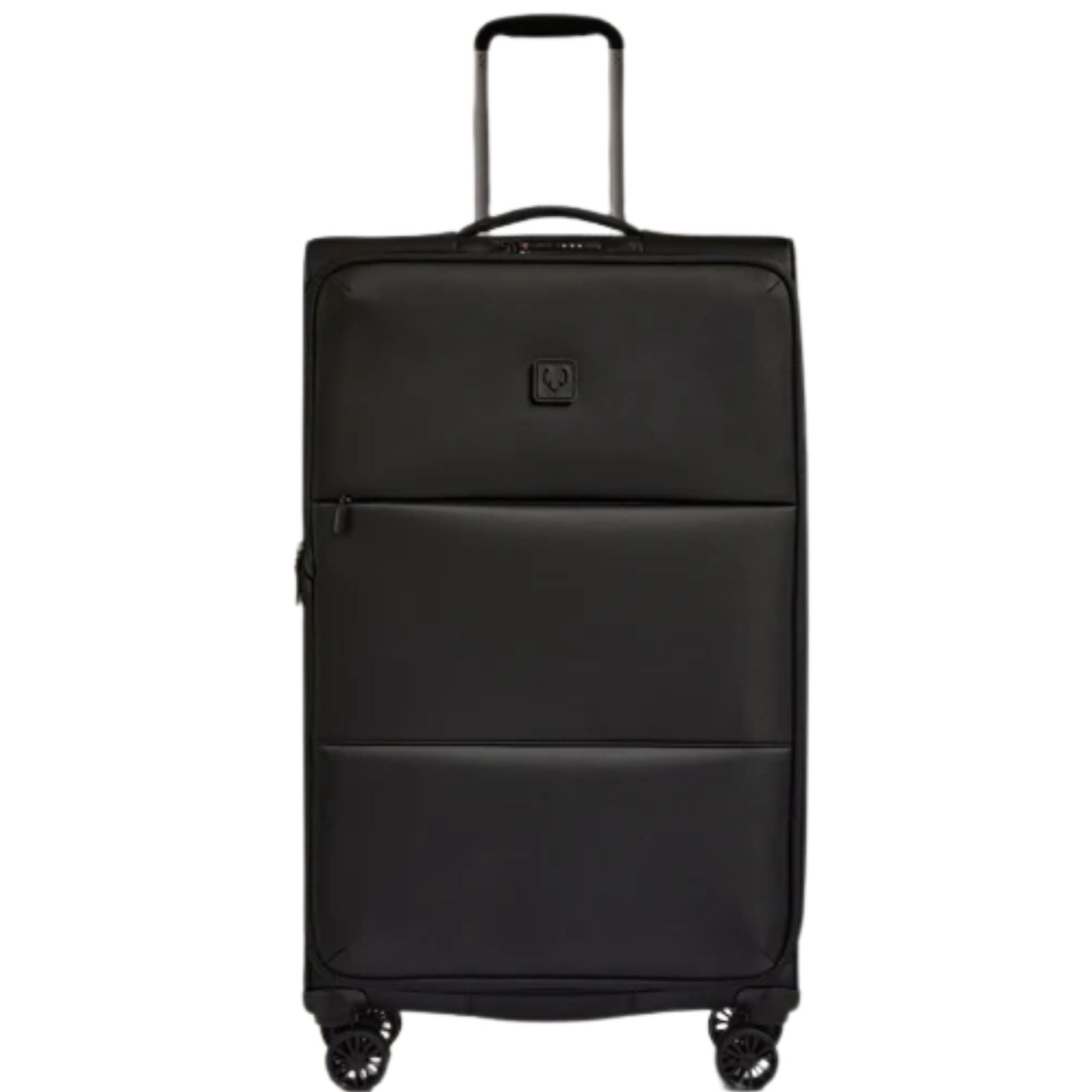 Antler Soft Stripe 2.0 Expandable Softside Large Spinner Suitcase - 81cm - Black