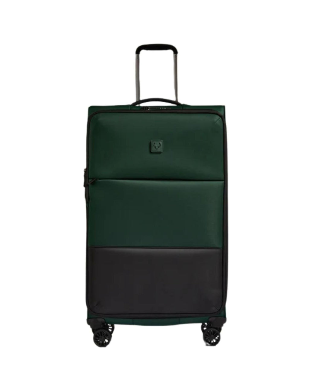 Antler Soft Stripe 2.0 Expandable Softside Large Spinner Suitcase - 81cm - Green Front Image 3