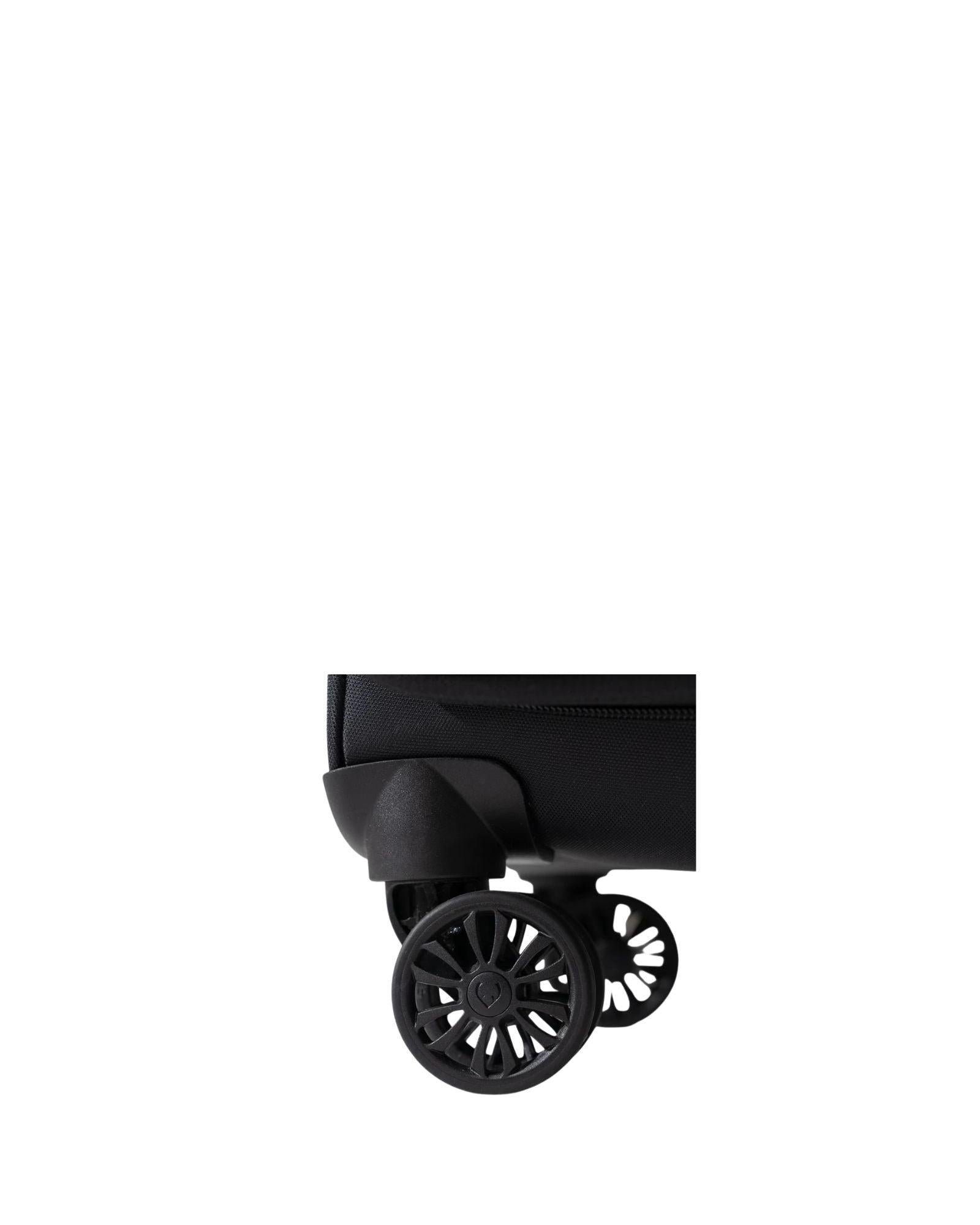 Antler Soft Stripe Expandable softside 3-Piece Spinner Luggage Set - Black