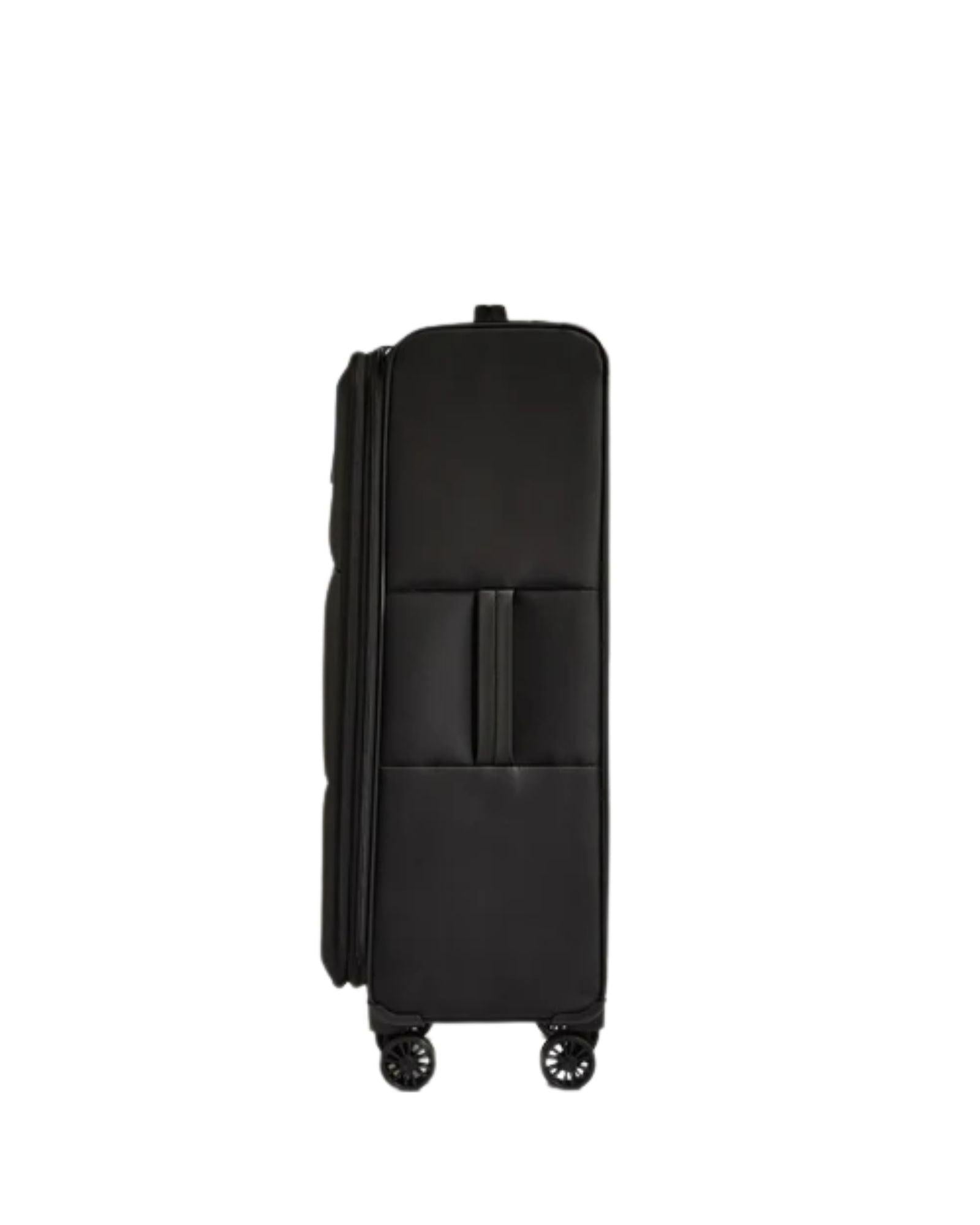 Antler Soft Stripe Expandable softside 3-Piece Spinner Luggage Set - Black