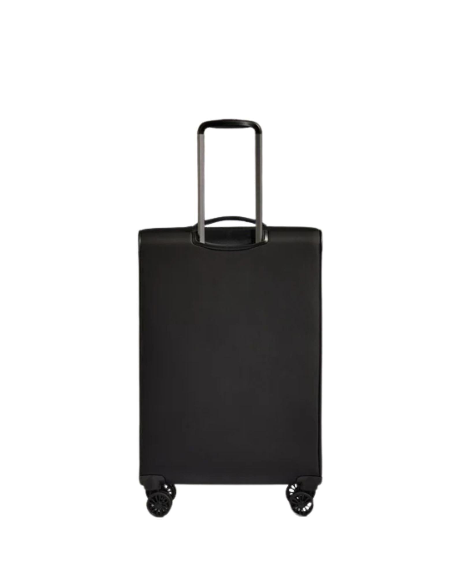 Antler Soft Stripe 2.0 Expandable Softside Medium Spinner Suitcase - 69cm - Black Back Image 4