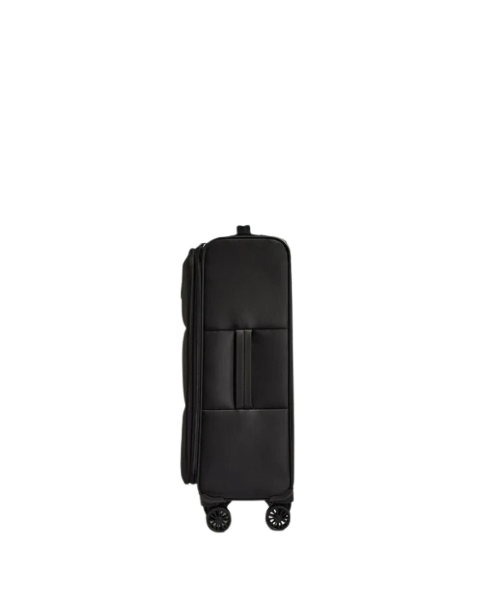 Antler Soft Stripe 2.0 Expandable Softside Medium Spinner Suitcase - 69cm - Black Image 5