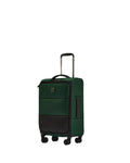 Antler Soft Stripe 2.0 Expandable Softside Carry-On Spinner Suitcase - 55cm - Green Front Right Image 1