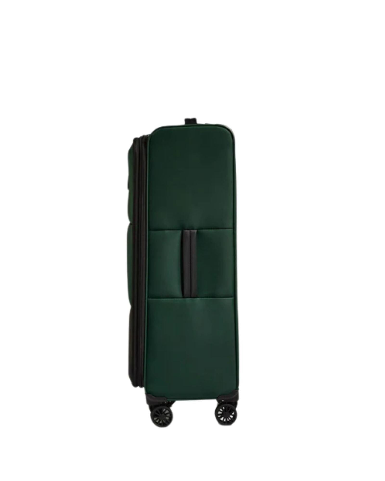 Antler Soft Stripe Expandable Softside 3-Piece Spinner Luggage Set - Green