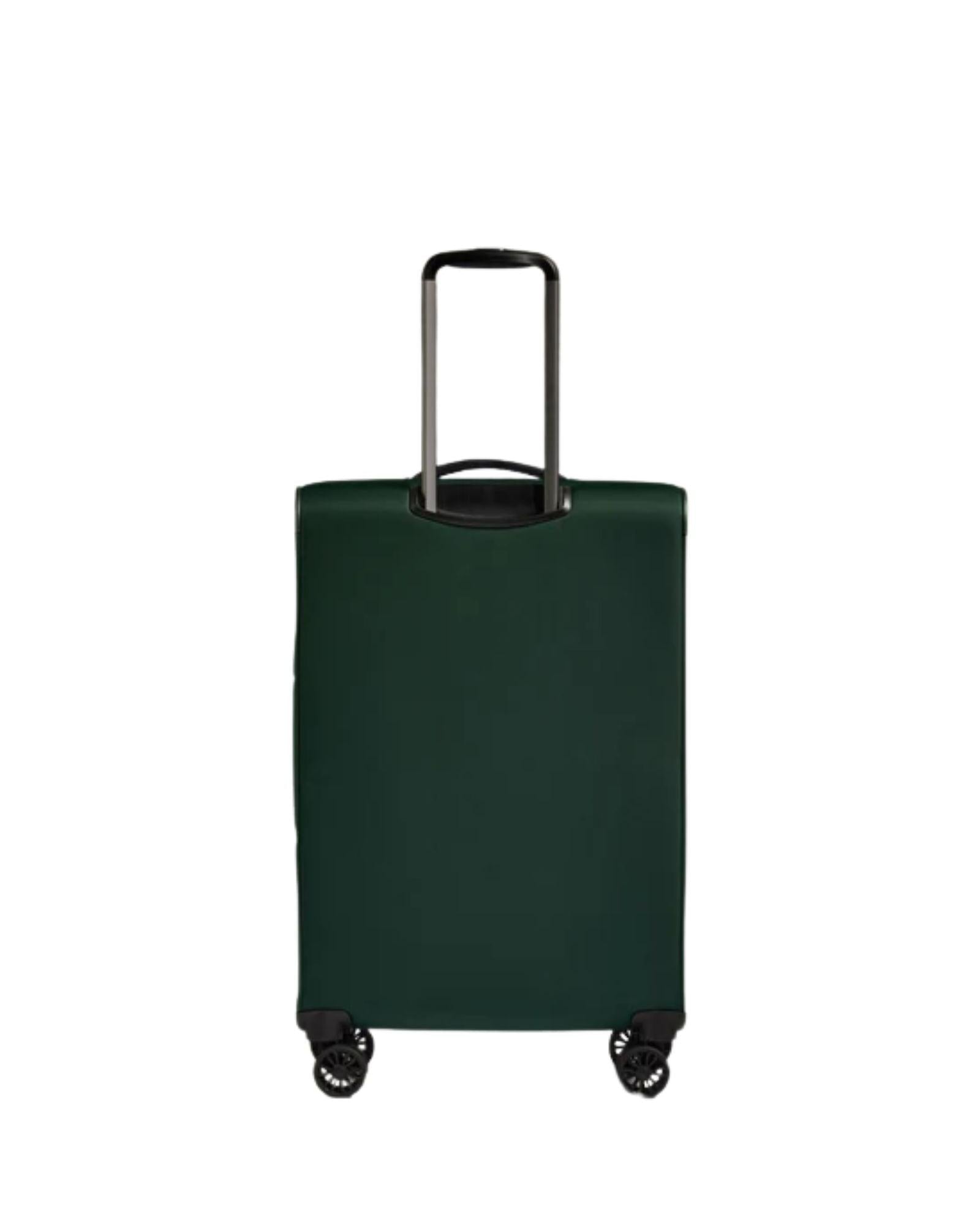 Antler Soft Stripe 2.0 Expandable Softside Medium Spinner Suitcase - 69cm - Green Back Image 4