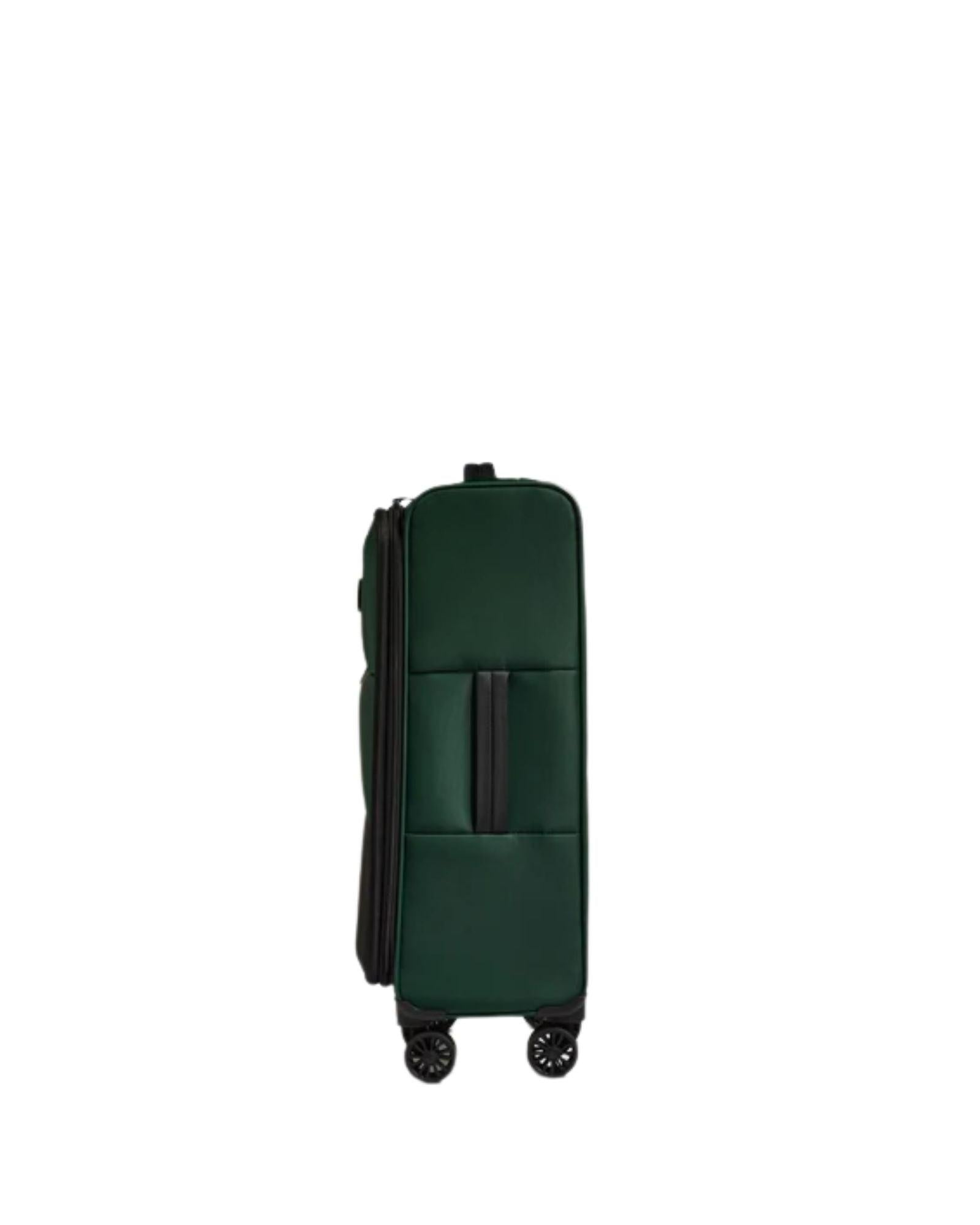 Antler Soft Stripe 2.0 Expandable Softside Medium Spinner Suitcase - 69cm - Green Image 5