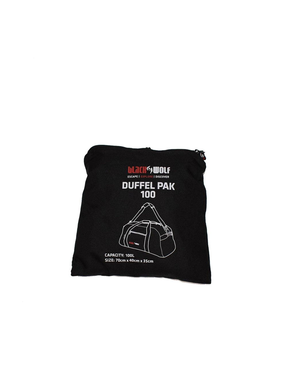 BlackWolf DufflePack Duffle Bag - 70L - Jet Black
