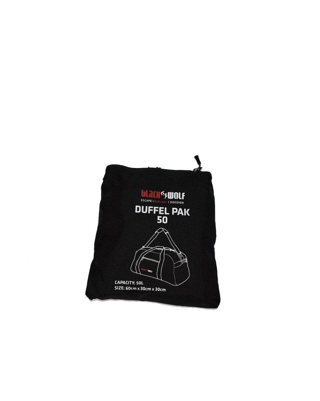 BlackWolf DufflePack Duffle Bag - 50L - Jet Black