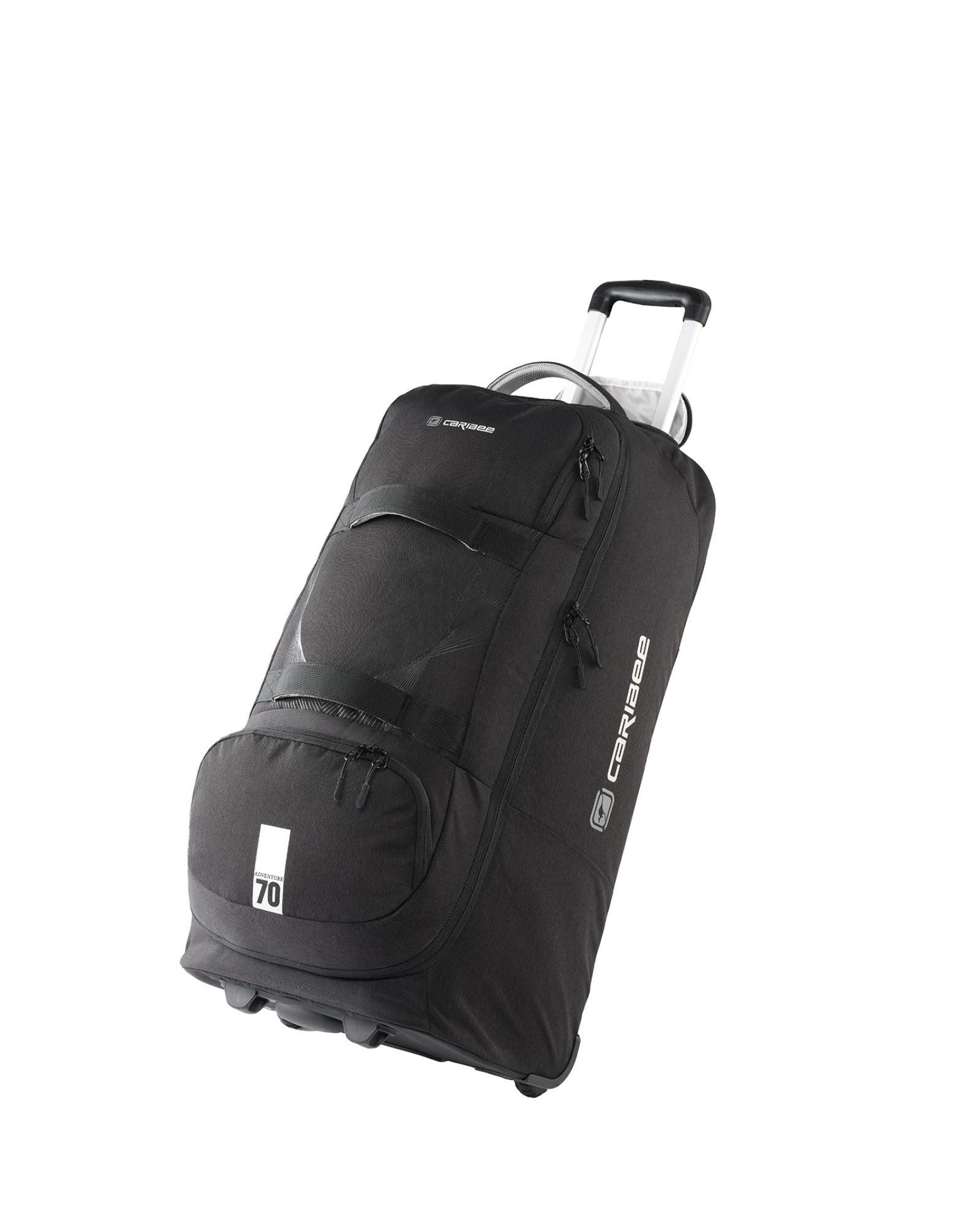 Caribee Adventure Hybrid Wheeled Backpack - 70L - Black Front Image 3