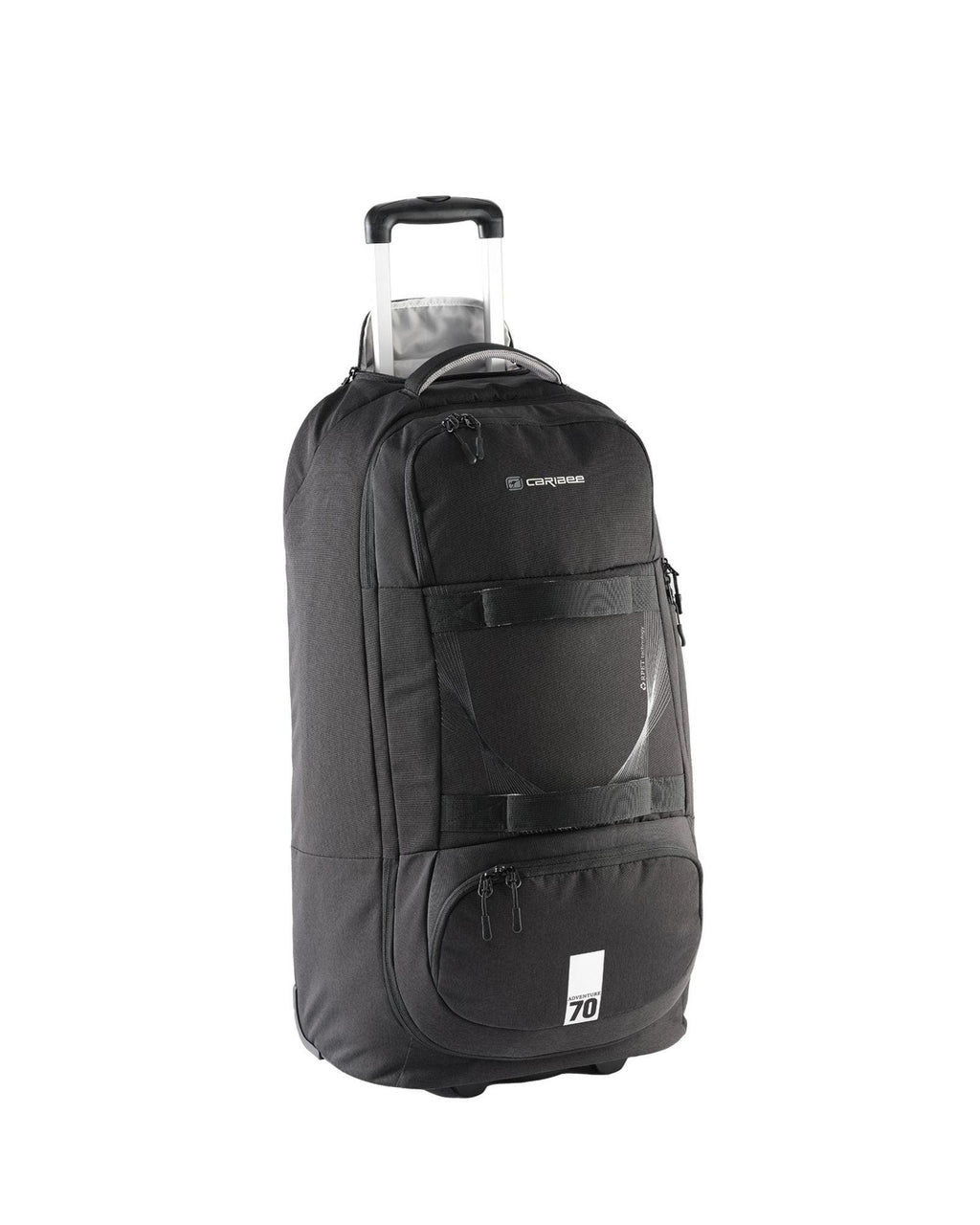 Caribee Adventure Hybrid Wheeled Backpack - 70L - Black