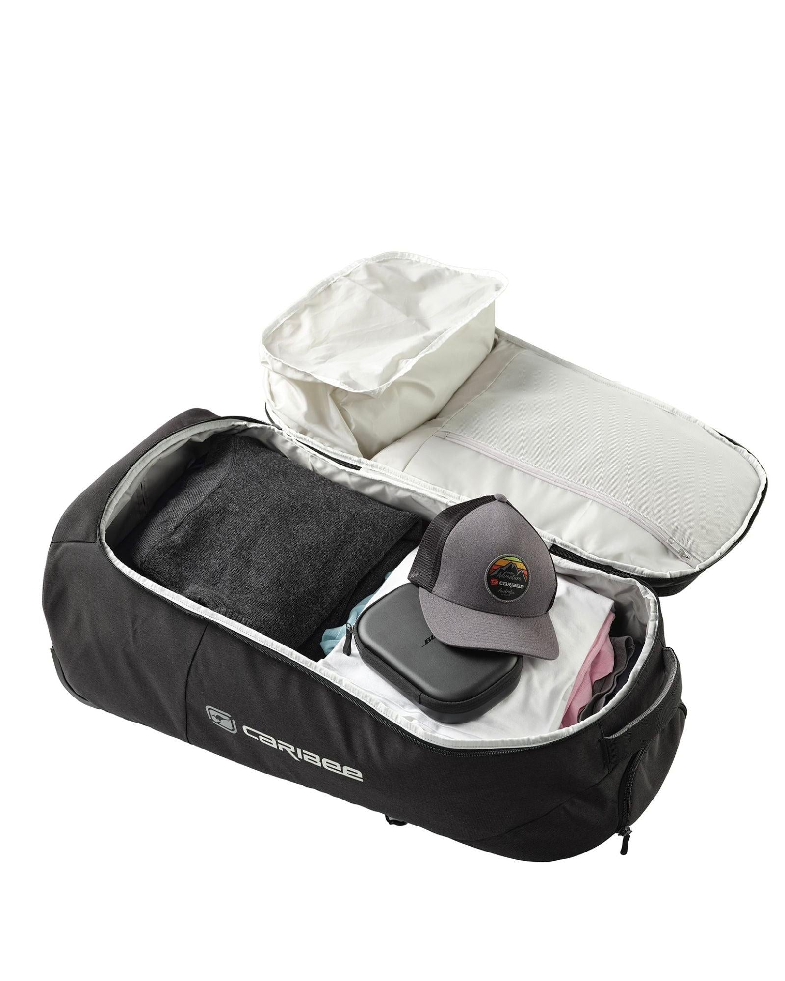 Caribee Adventure Hybrid Wheeled Backpack - 70L - Black