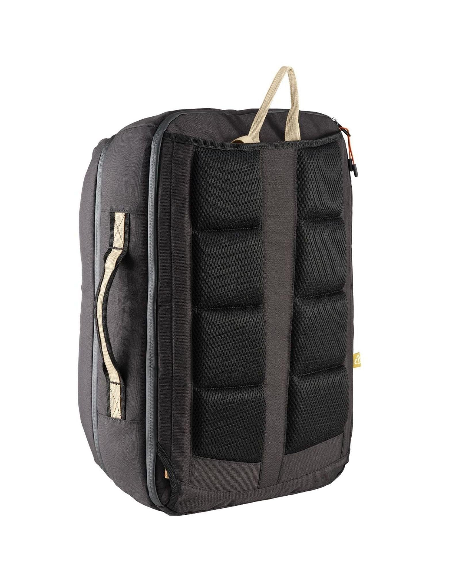 Caribee Atlas RPET Carry-On Backpack - 38L - Black Back Left Image 4